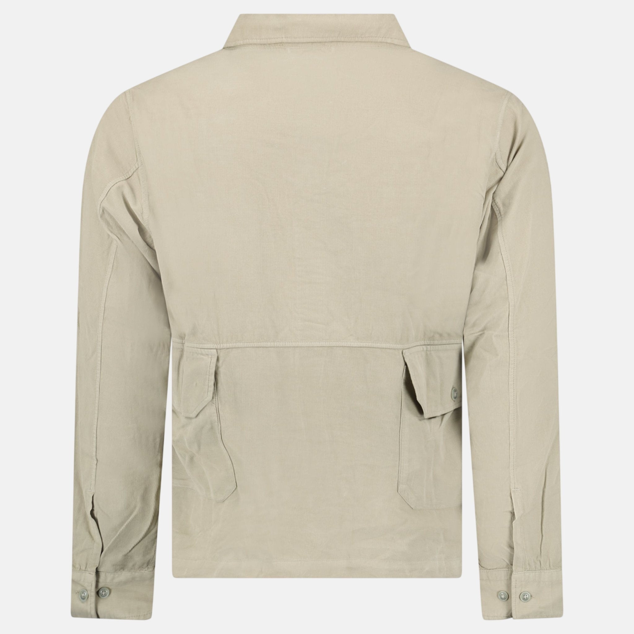 CP Company Corduroy Overshirt Beige - A22 - northern threads uk