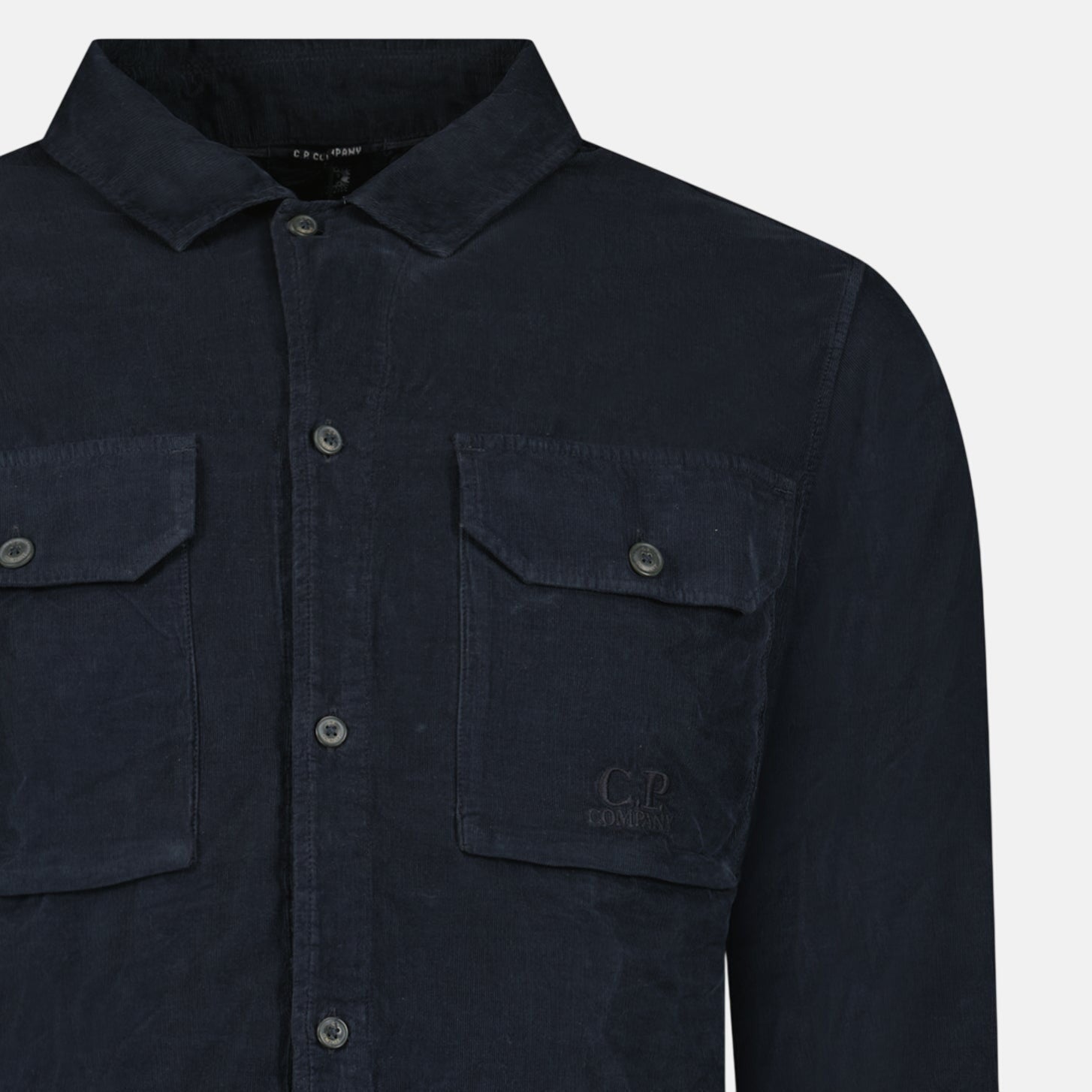 CP Company Corduroy Overshirt Navy - A22 - northern threads uk