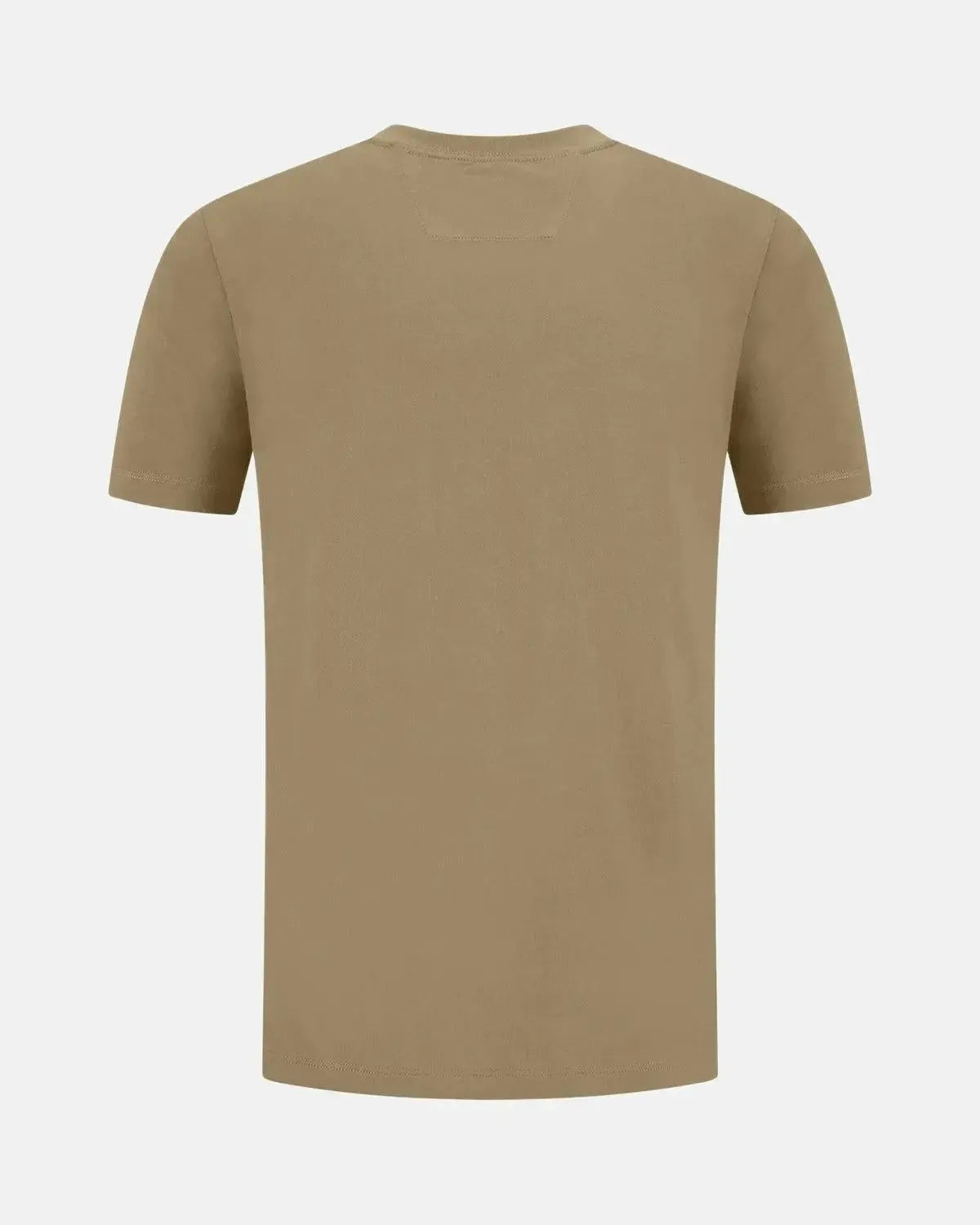 CP COMPANY-CP COMPANY 30/1 JERSEY LABEL LOGO T-SHIRT FALLEN ROCK GREY-NORTHERN THREADS DESIGNER MENSWEAR