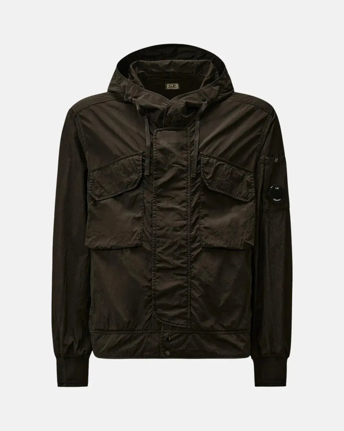 CP COMPANY-CP COMPANY CHROME-R HOODED LENS JACKET BLACK-NORTHERN THREADS DESIGNER MENSWEAR
