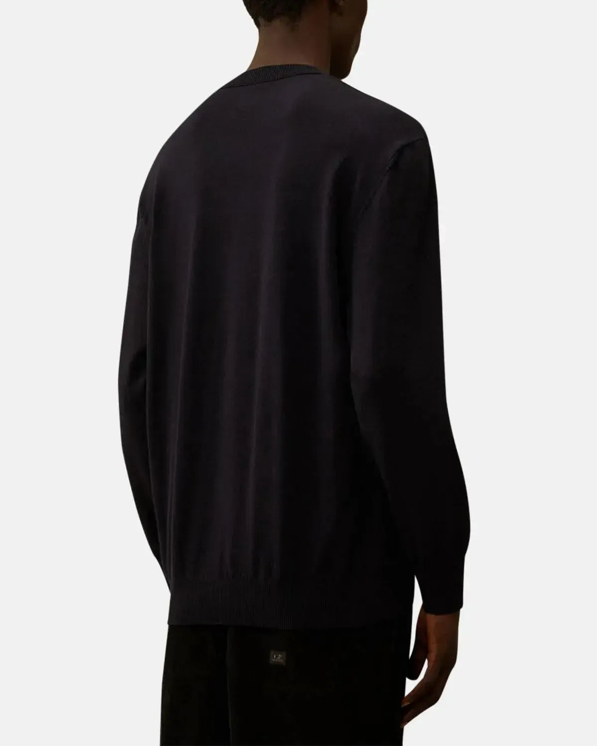 CP COMPANY-CP COMPANY EXTRAFINE MERINO WOOL CREWNECK SWEATER TOTAL ECLIPSE-NORTHERN THREADS DESIGNER MENSWEAR