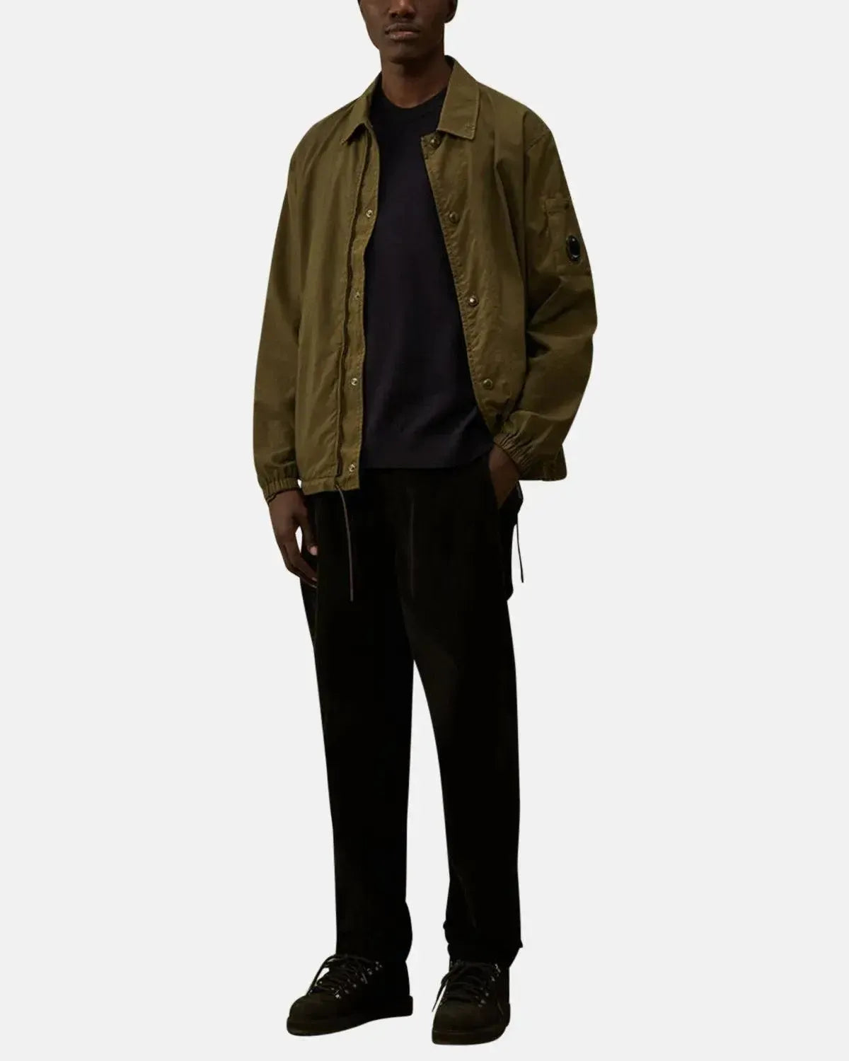 CP COMPANY-CP COMPANY EXTRAFINE MERINO WOOL CREWNECK SWEATER TOTAL ECLIPSE-NORTHERN THREADS DESIGNER MENSWEAR