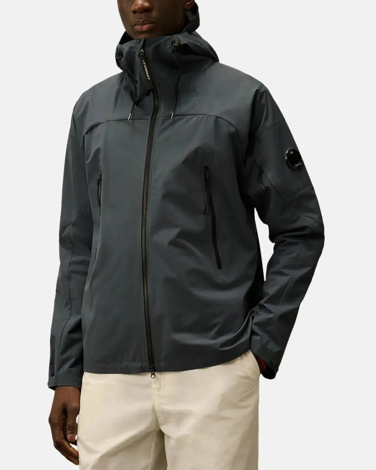 CP COMPANY-CP COMPANY PRO-TEK HOODED JACKET INDIA INK-NORTHERN THREADS DESIGNER MENSWEAR