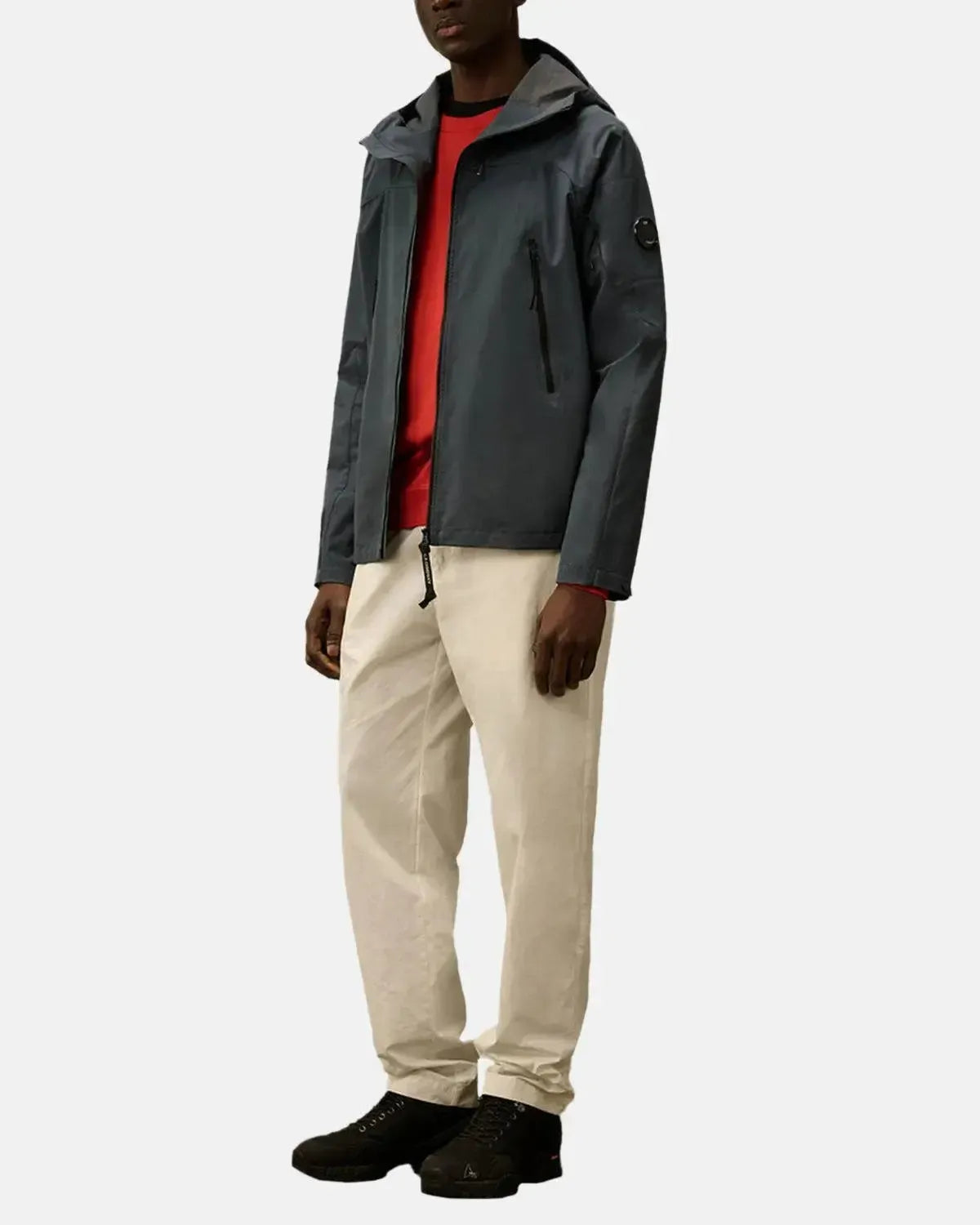 CP COMPANY-CP COMPANY PRO-TEK HOODED JACKET INDIA INK-NORTHERN THREADS DESIGNER MENSWEAR