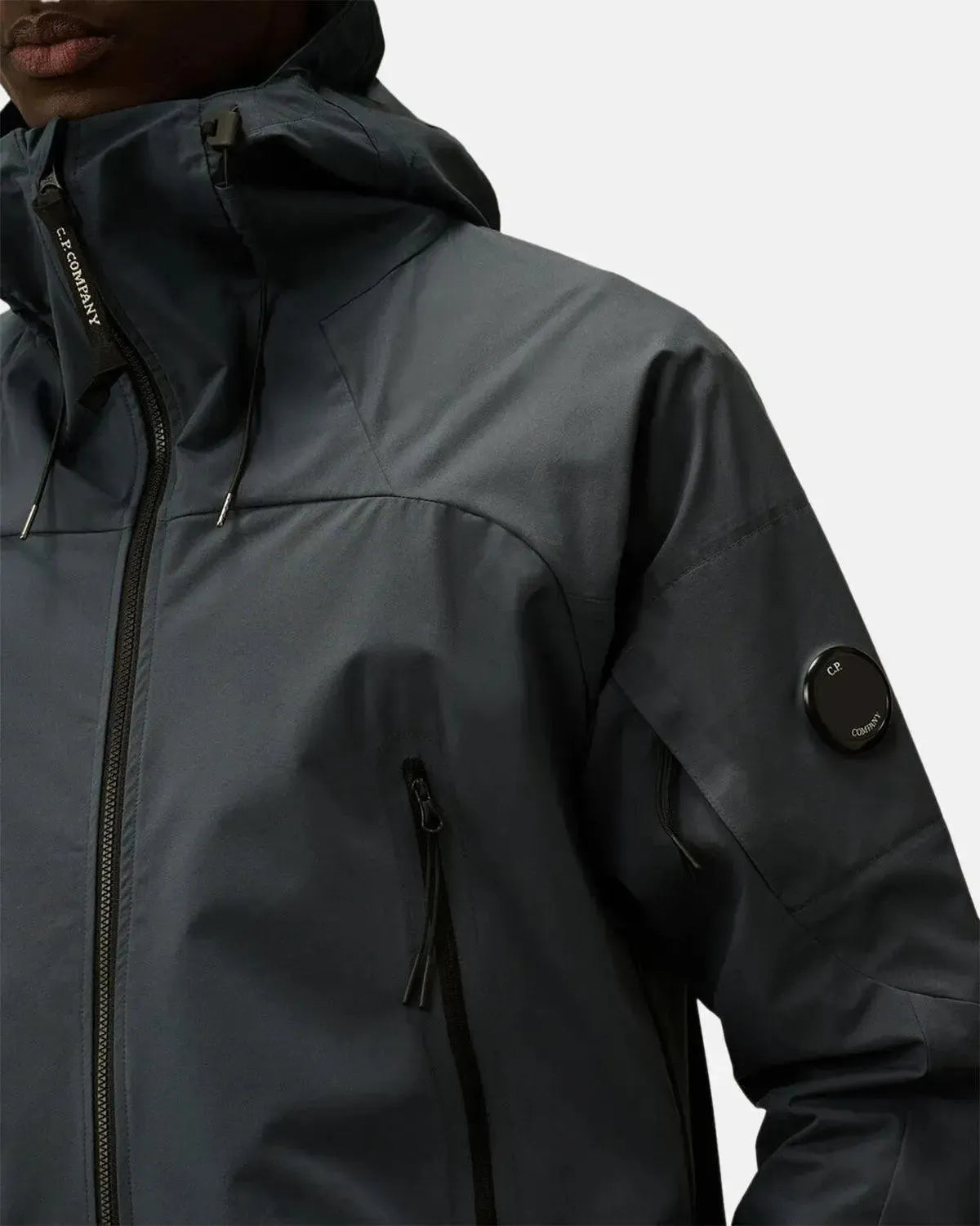 CP COMPANY-CP COMPANY PRO-TEK HOODED JACKET INDIA INK-NORTHERN THREADS DESIGNER MENSWEAR