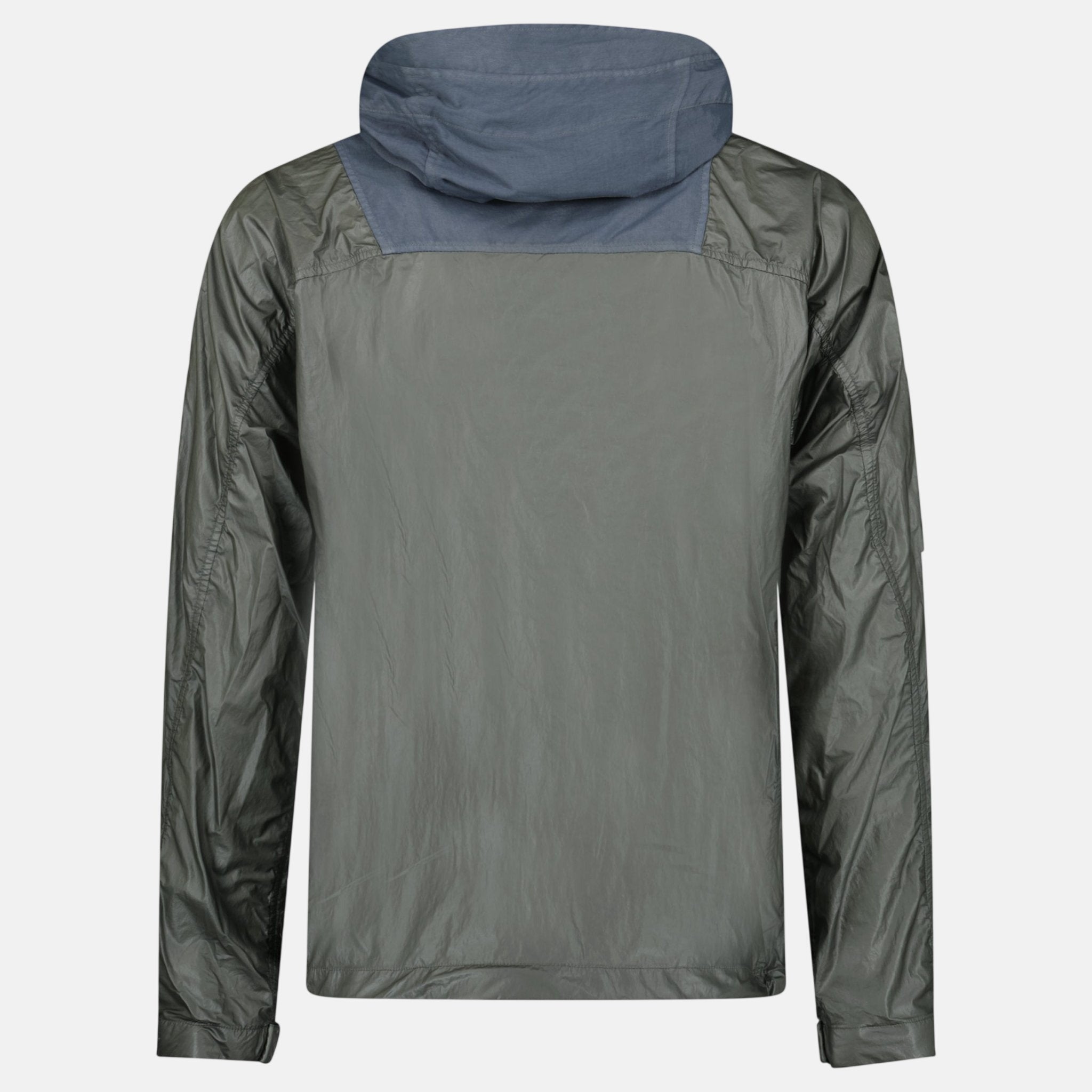 Buy CP Company CS II Mixed Hooded Lens Jacket Smoked Pearl