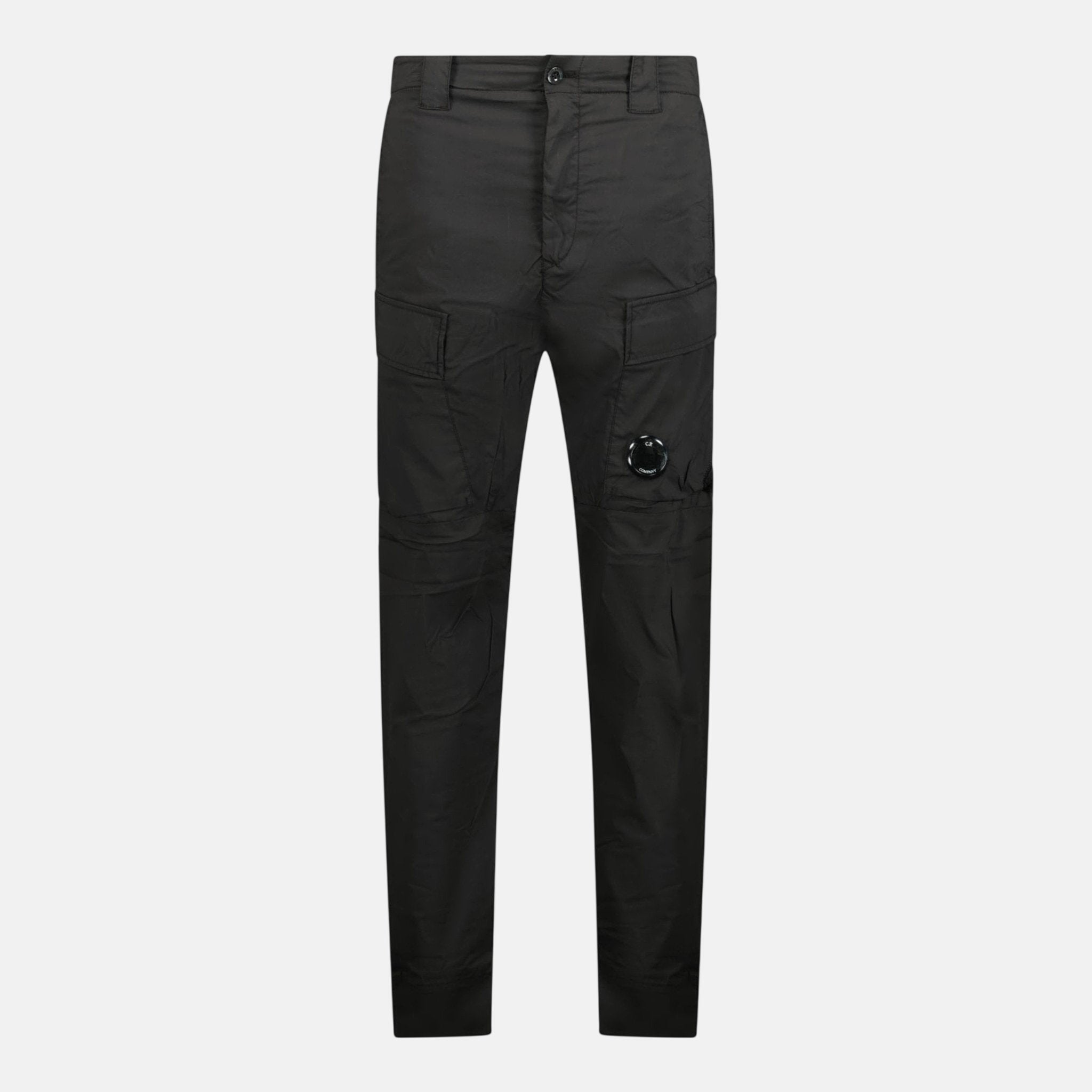 CP Company Cuffed 50 Fili Stretch Cargo Pants Black - A50 - northern threads uk