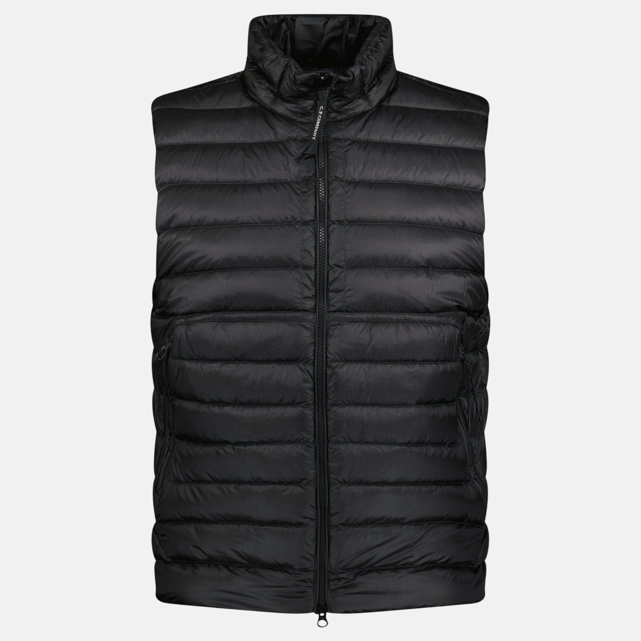 CP Company D.D. Shell Lightweight Lens Gilet Black - sku-49161874440470 - northern threads uk