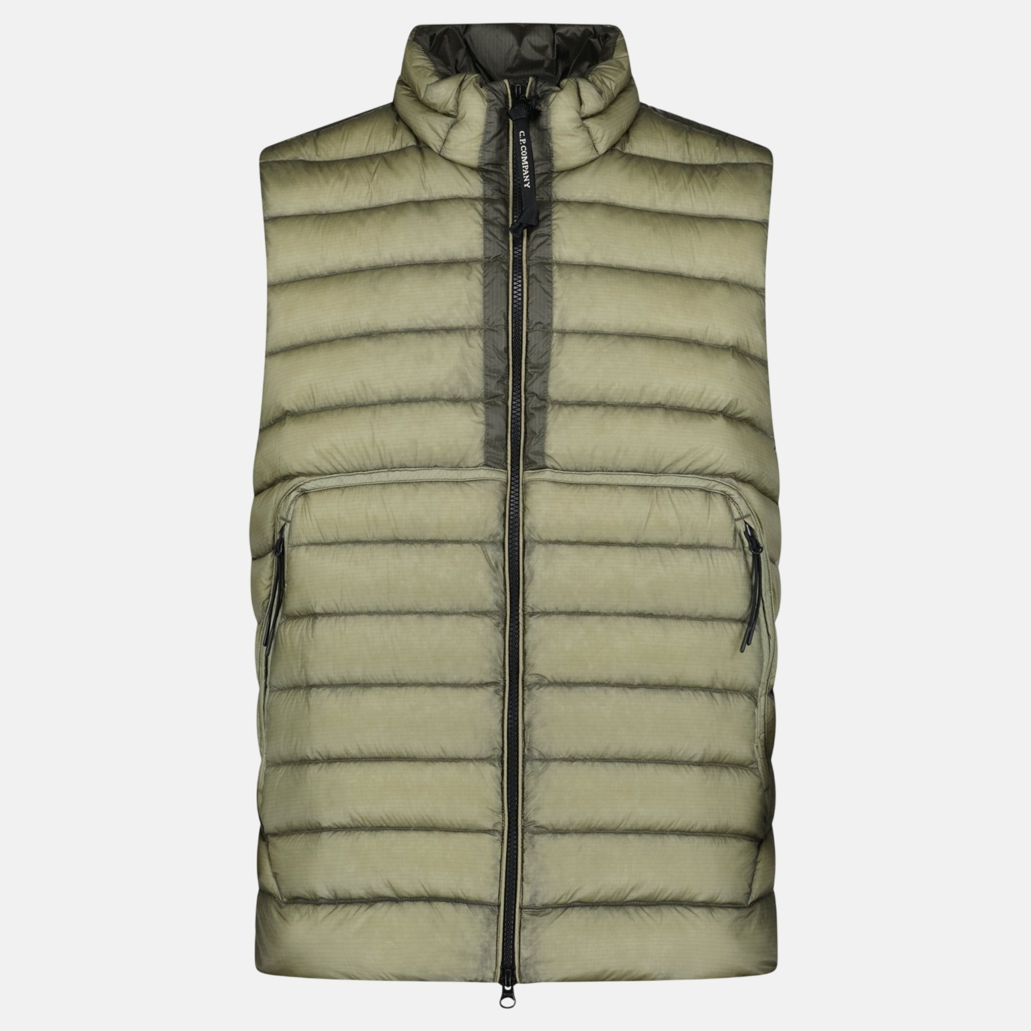 CP Company D.D. Shell Lightweight Lens Gilet Fallen Rock - sku-57918671225213 - northern threads uk