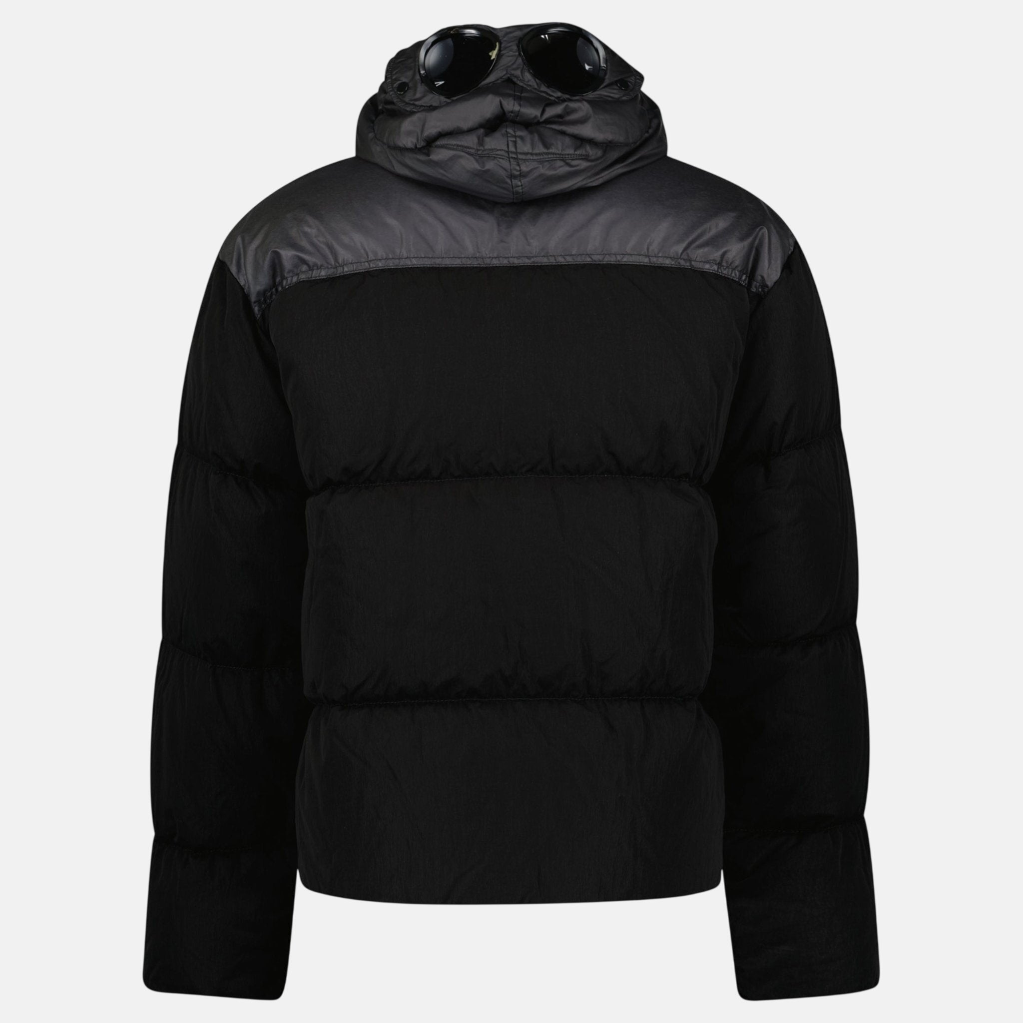 Buy CP Company Eco Chrome R Mixed Goggle Down Jacket Black