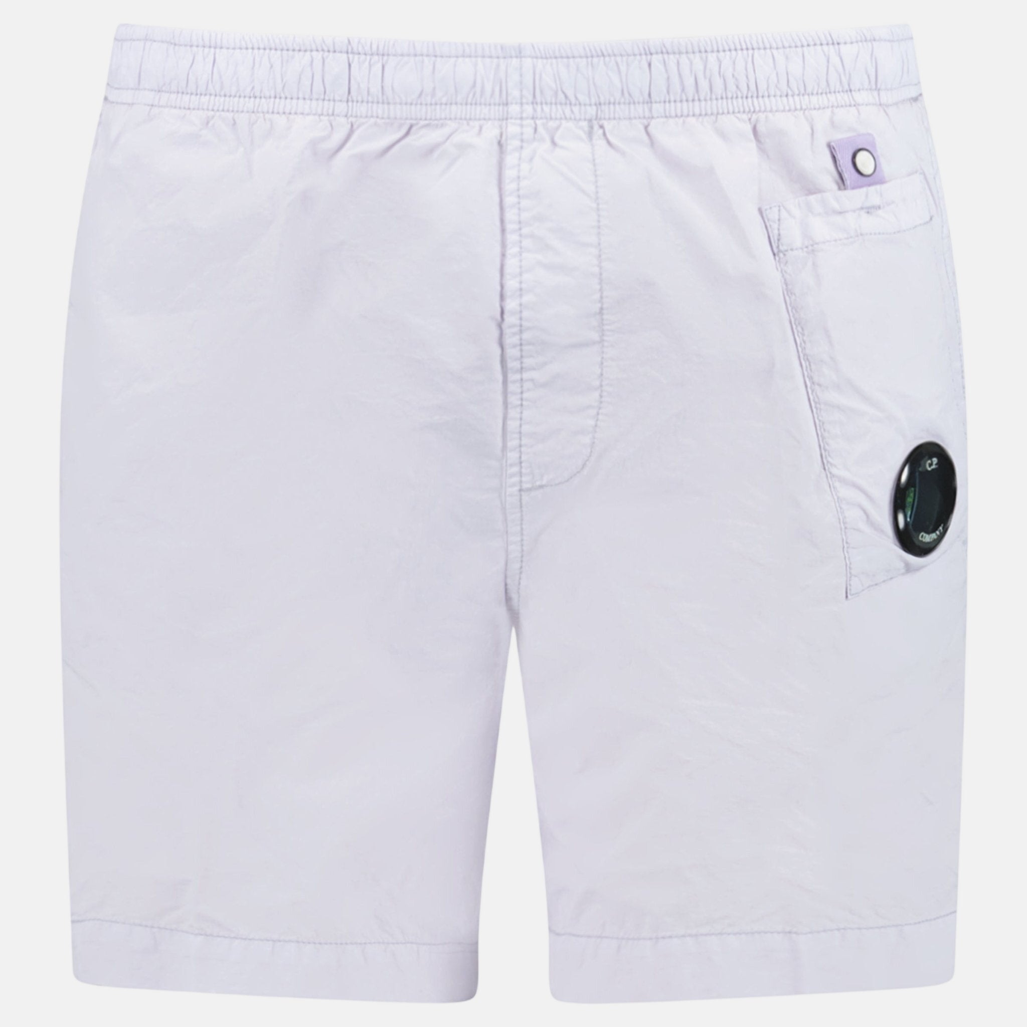 CP Company Flatt Nylon Lens - Detail Swim Shorts Lilac - F31 - northern threads uk