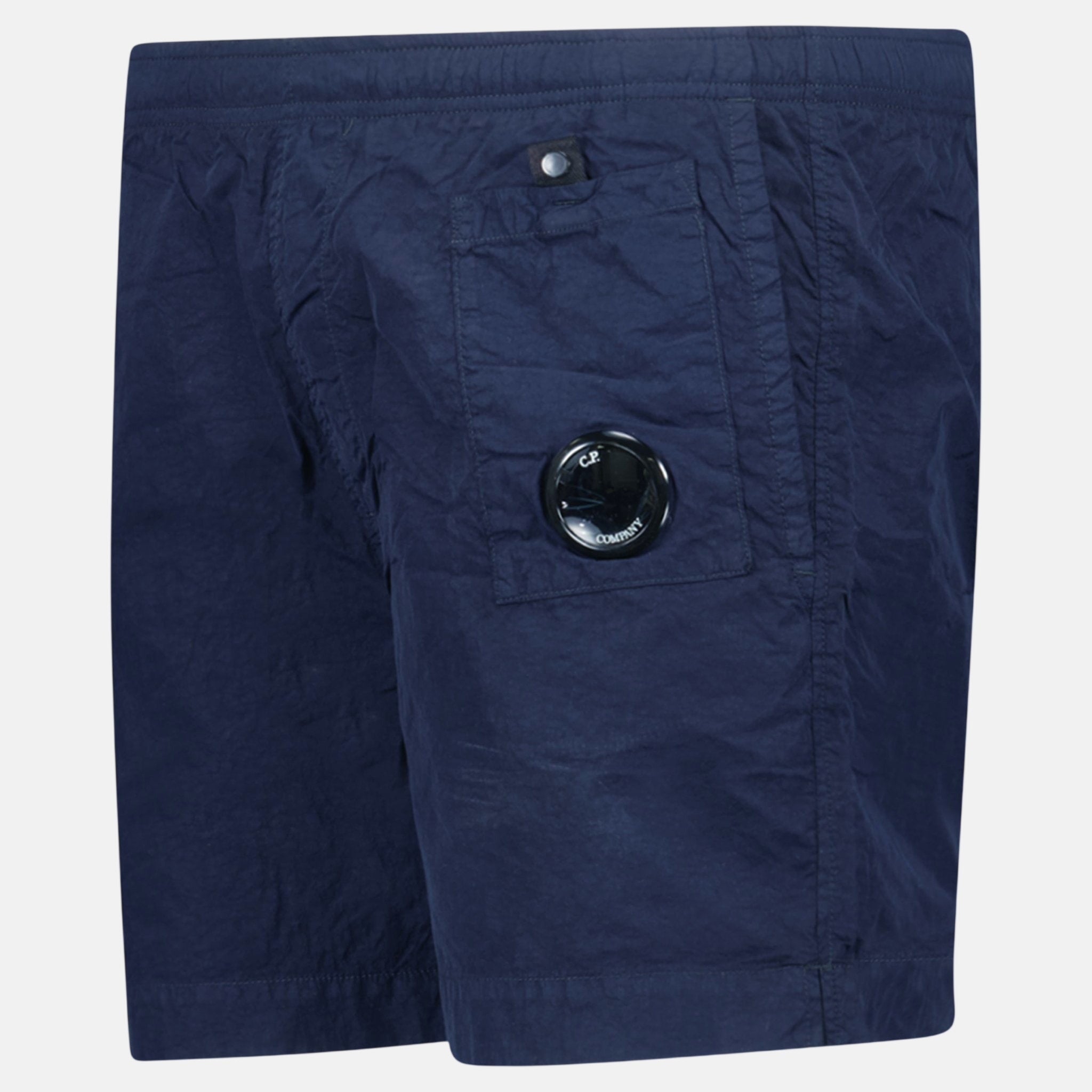 CP Company Flatt Nylon Lens - Detail Swim Shorts Medieval Blue - northern threads