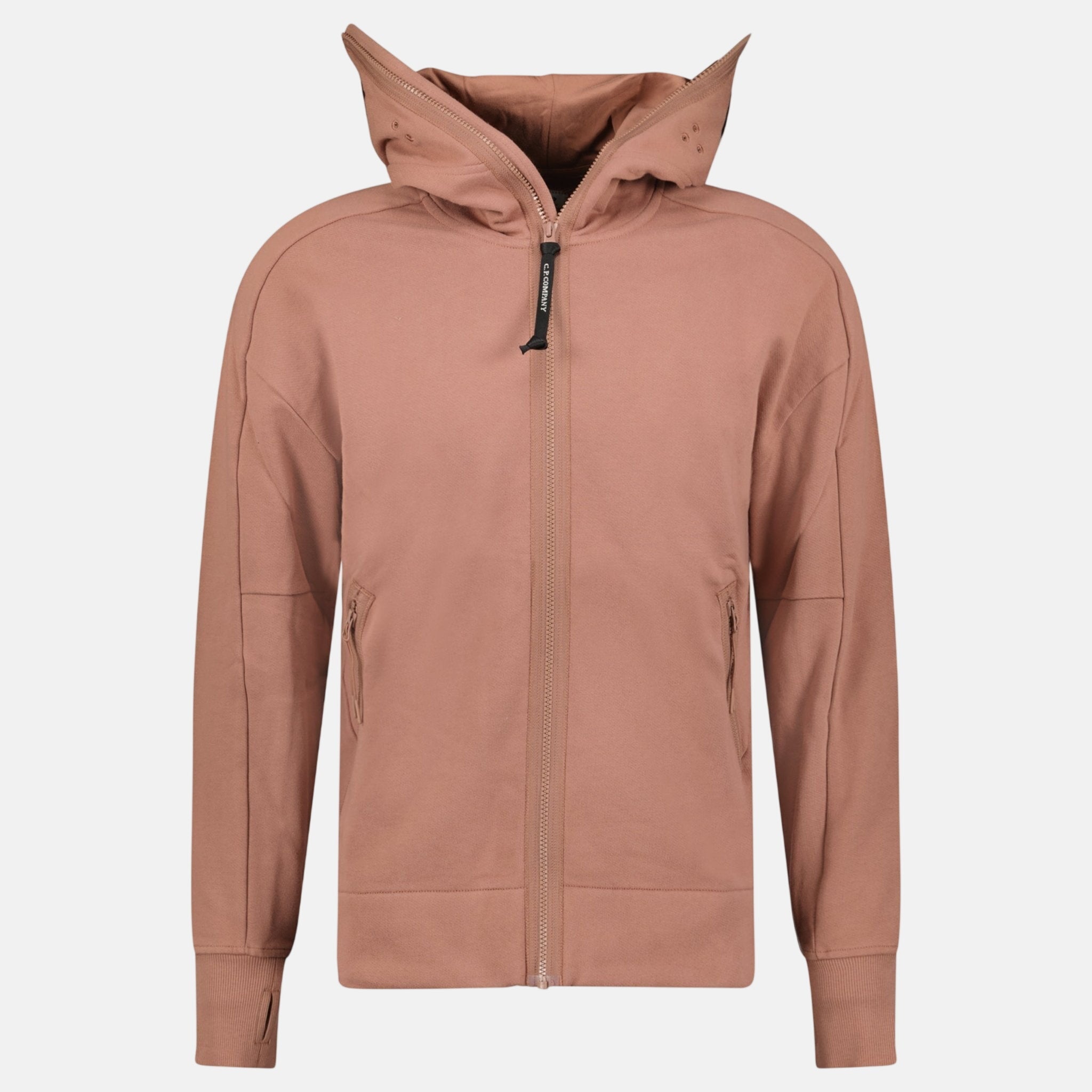 Buy CP Company Hooded Explorer Goggle Zip Up Sweatshirt Light