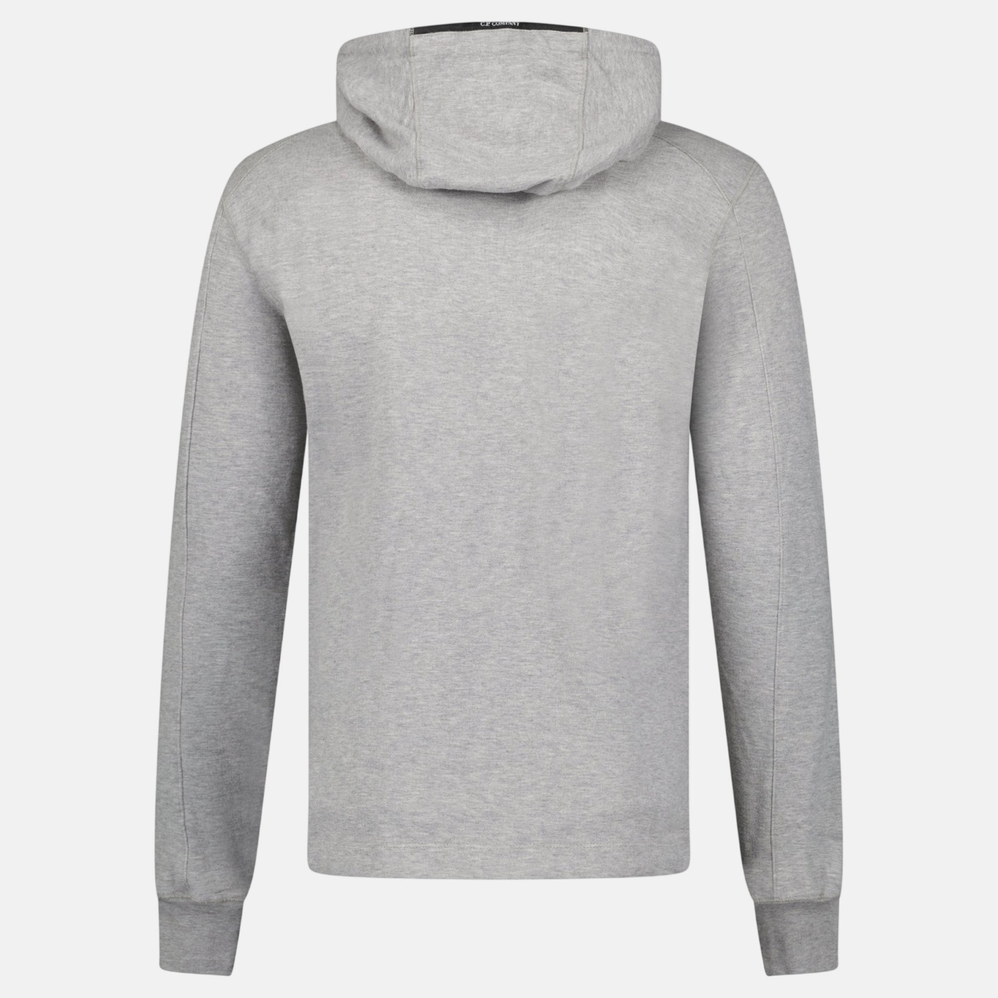 CP Company Hooded Lens Light Fleece Sweatshirt Grey - northern threads