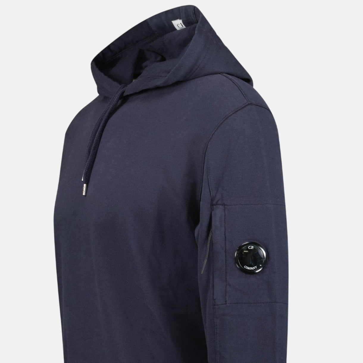 Buy CP Company Hooded Lens Light Fleece Sweatshirt Midnight Blue