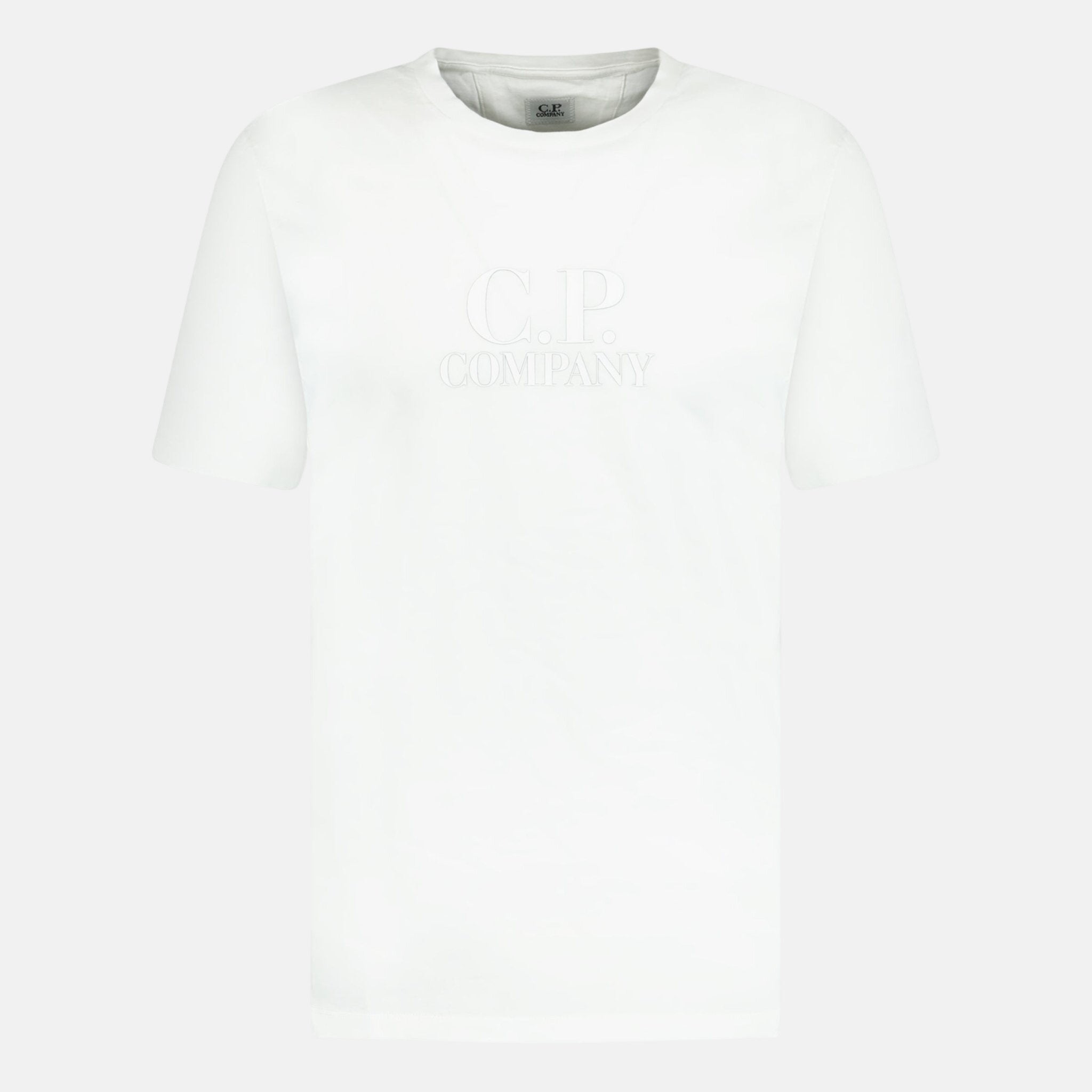 CP Company Large Logo T-Shirt White - A12 - northern threads uk
