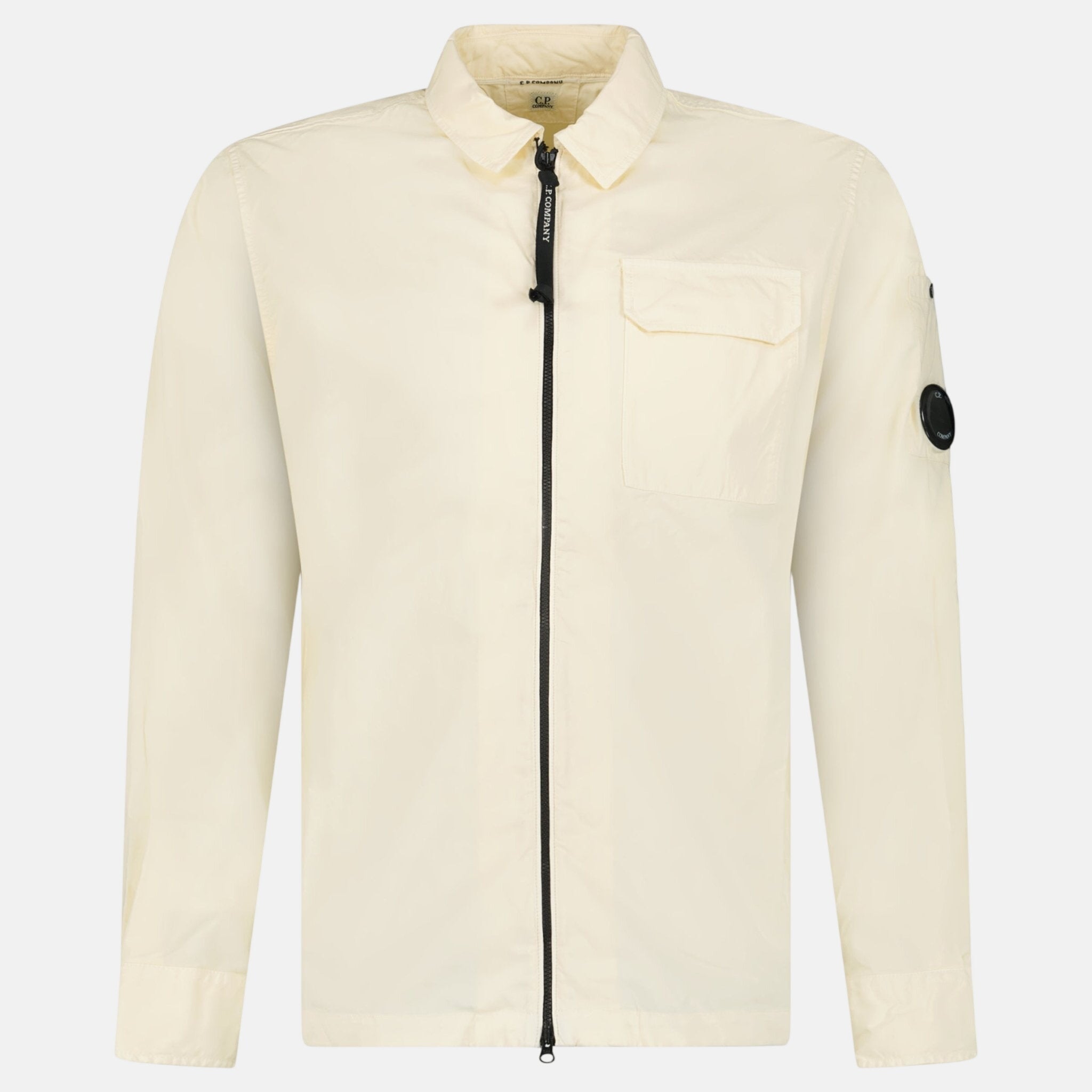 CP Company Lens Zip - Up Overshirt Pistachio Shell - G31 - northern threads uk
