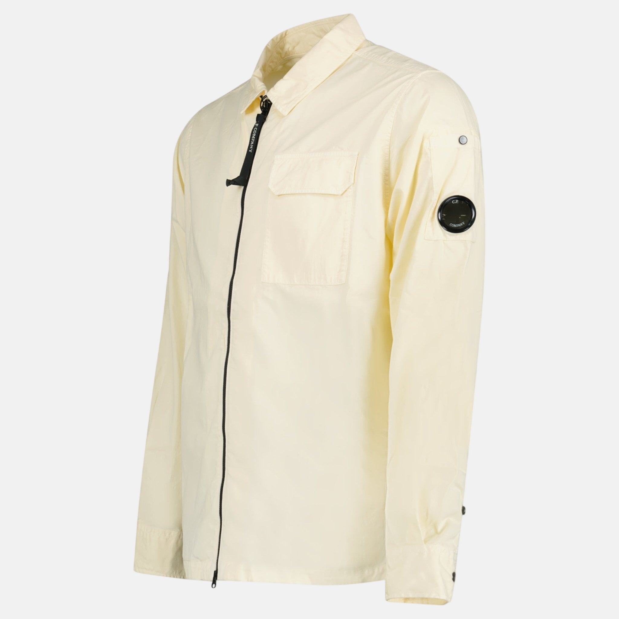 CP Company Lens Zip - Up Overshirt Pistachio Shell - G31 - northern threads uk
