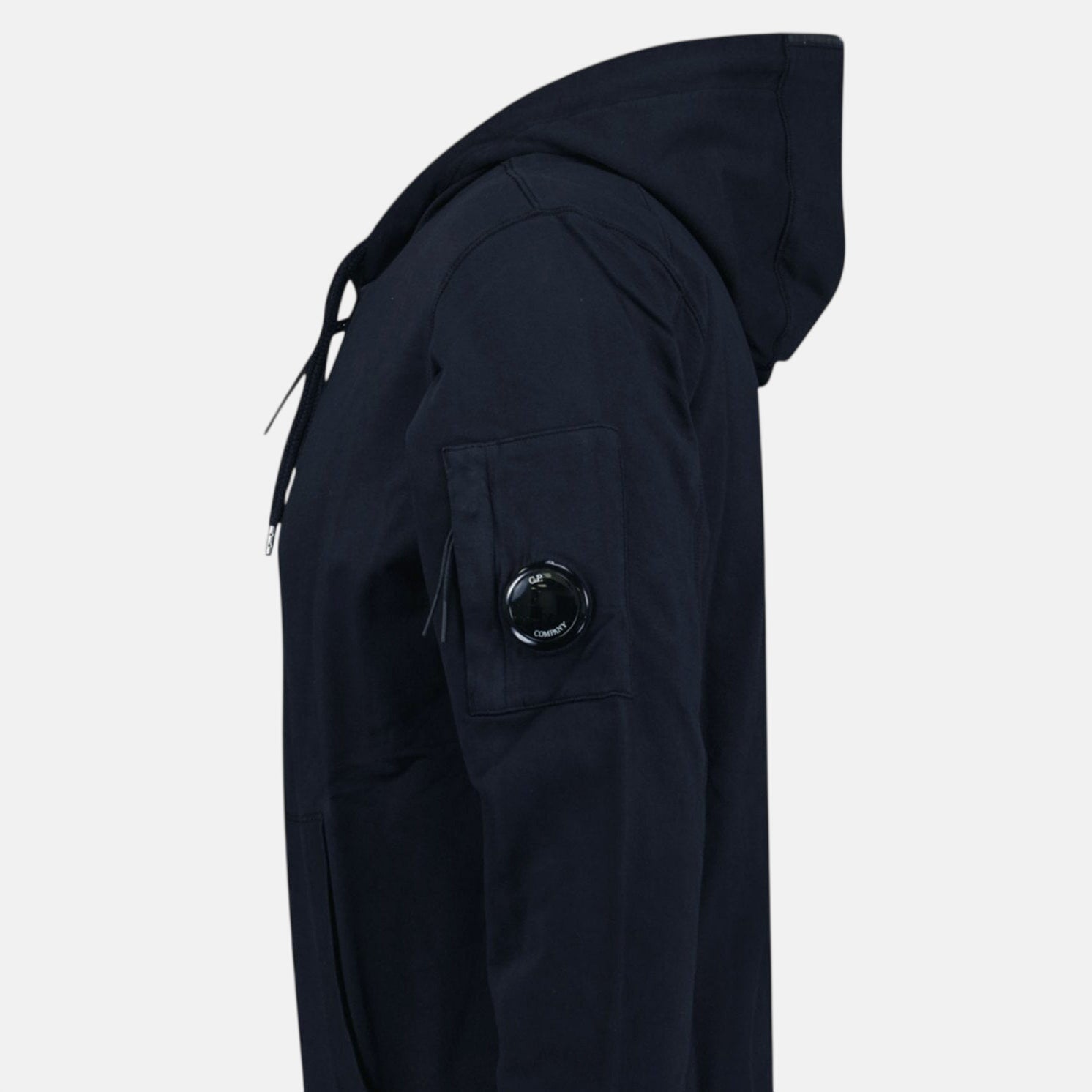 CP Company Light Fleece Lens Zip Hoodie Navy - O14 - northern threads uk