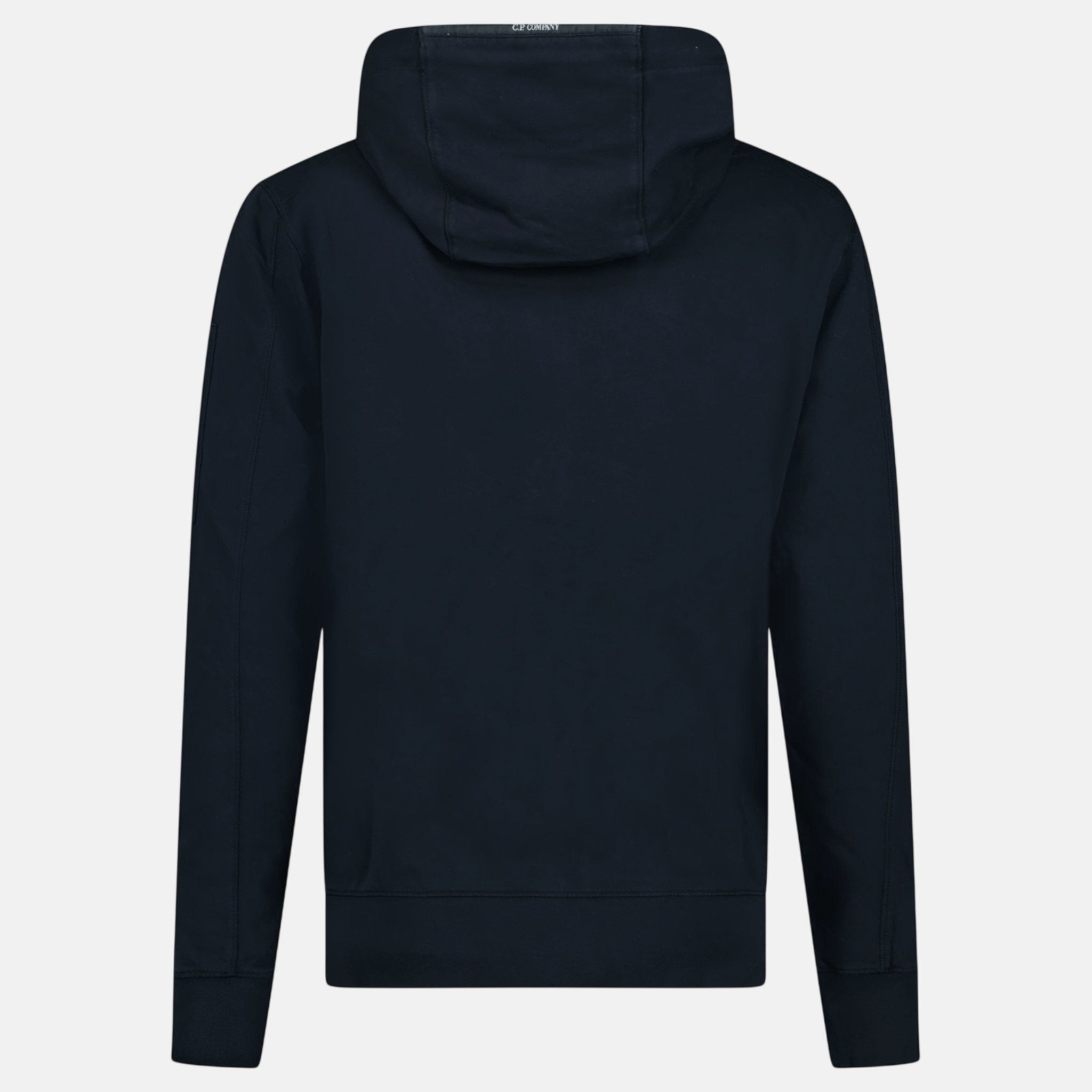 CP Company Light Fleece Lens Zip Hoodie Navy - O14 - northern threads uk