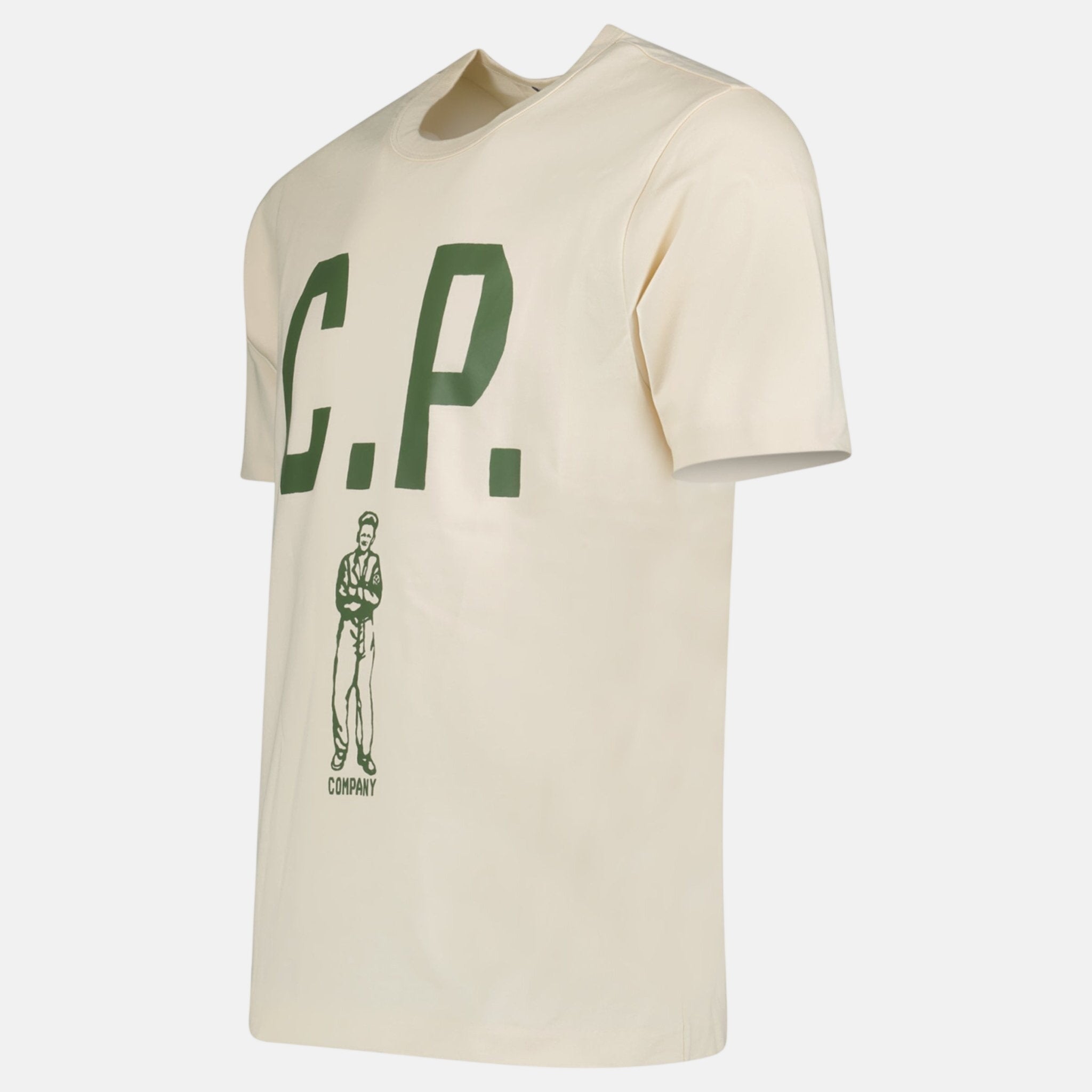 CP Company Mercerized 30/2 Jersey Sailor T-Shirt Pistachio Shell - C54 - northern threads uk