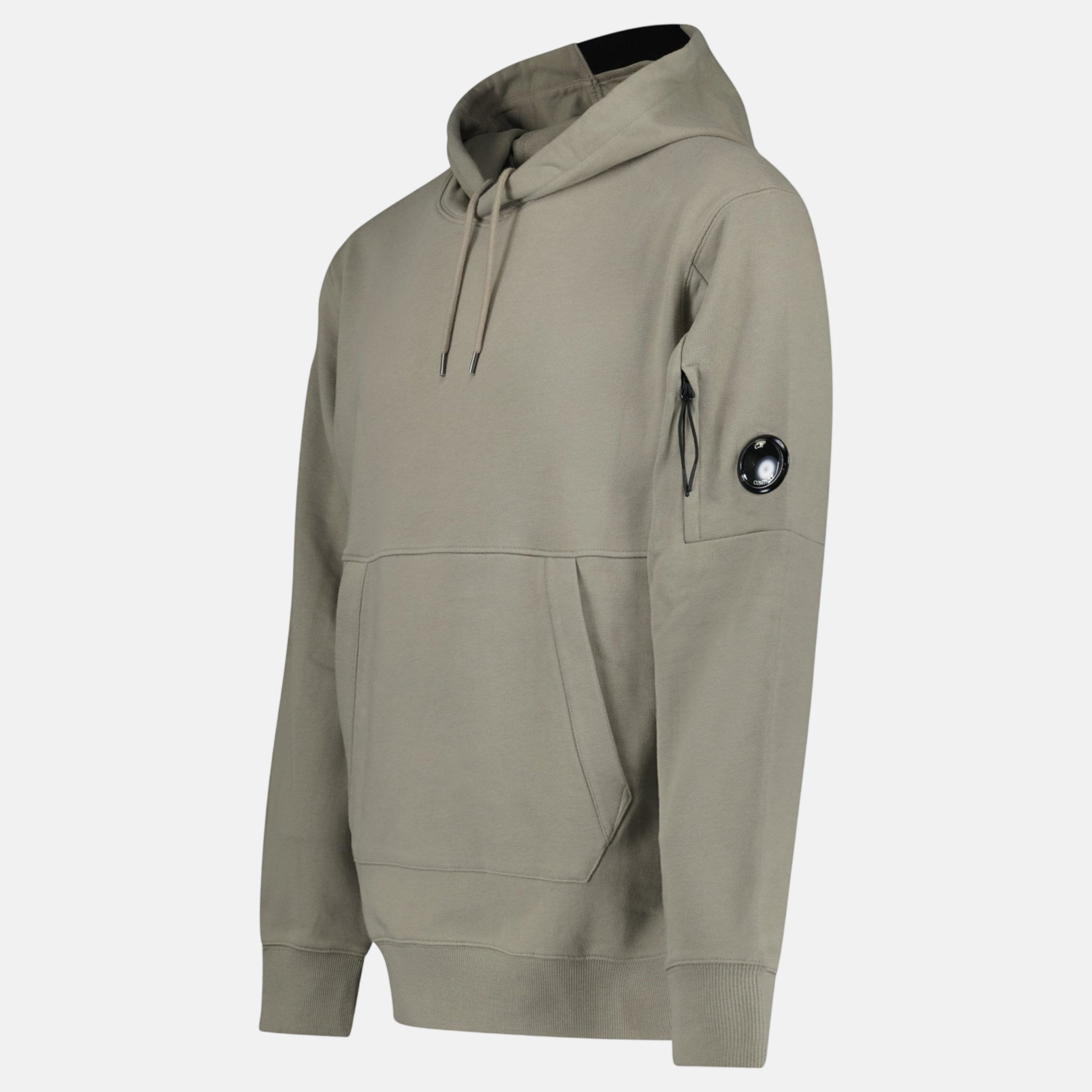 CP Company Micro Lens Diagonal Raised Hoodie Fallen Rock - C79 - northern threads uk