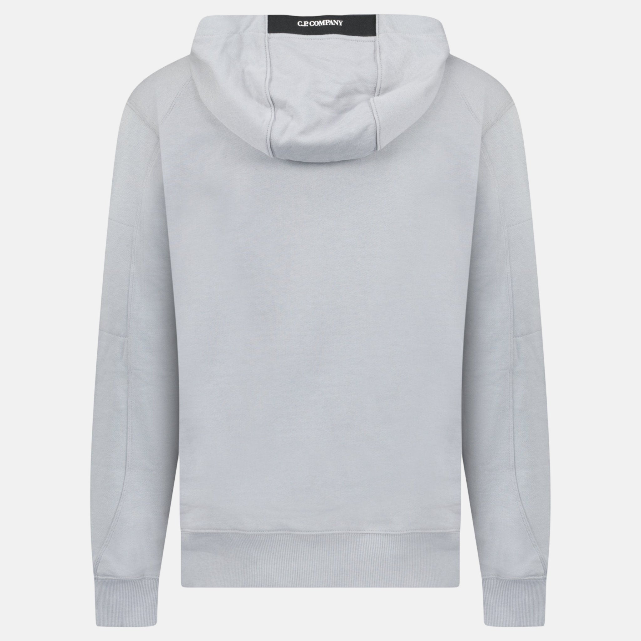 CP Company Micro Lens Diagonal Raised Hoodie Grey - sku-57891137454461 - northern threads uk