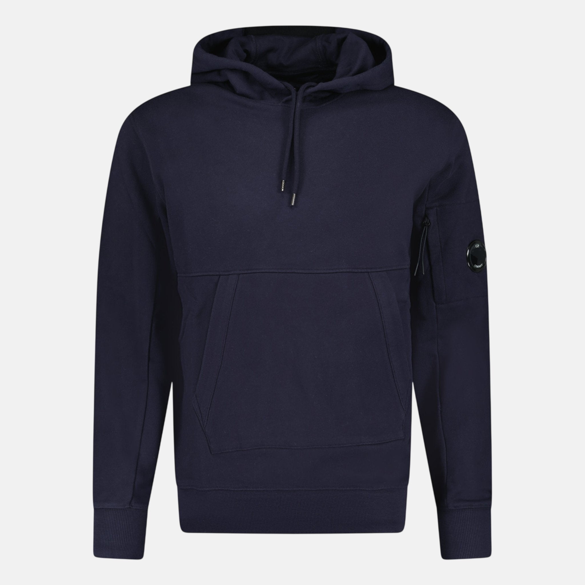 CP Company Micro Lens Diagonal Raised Hoodie Navy - O2 - northern threads uk