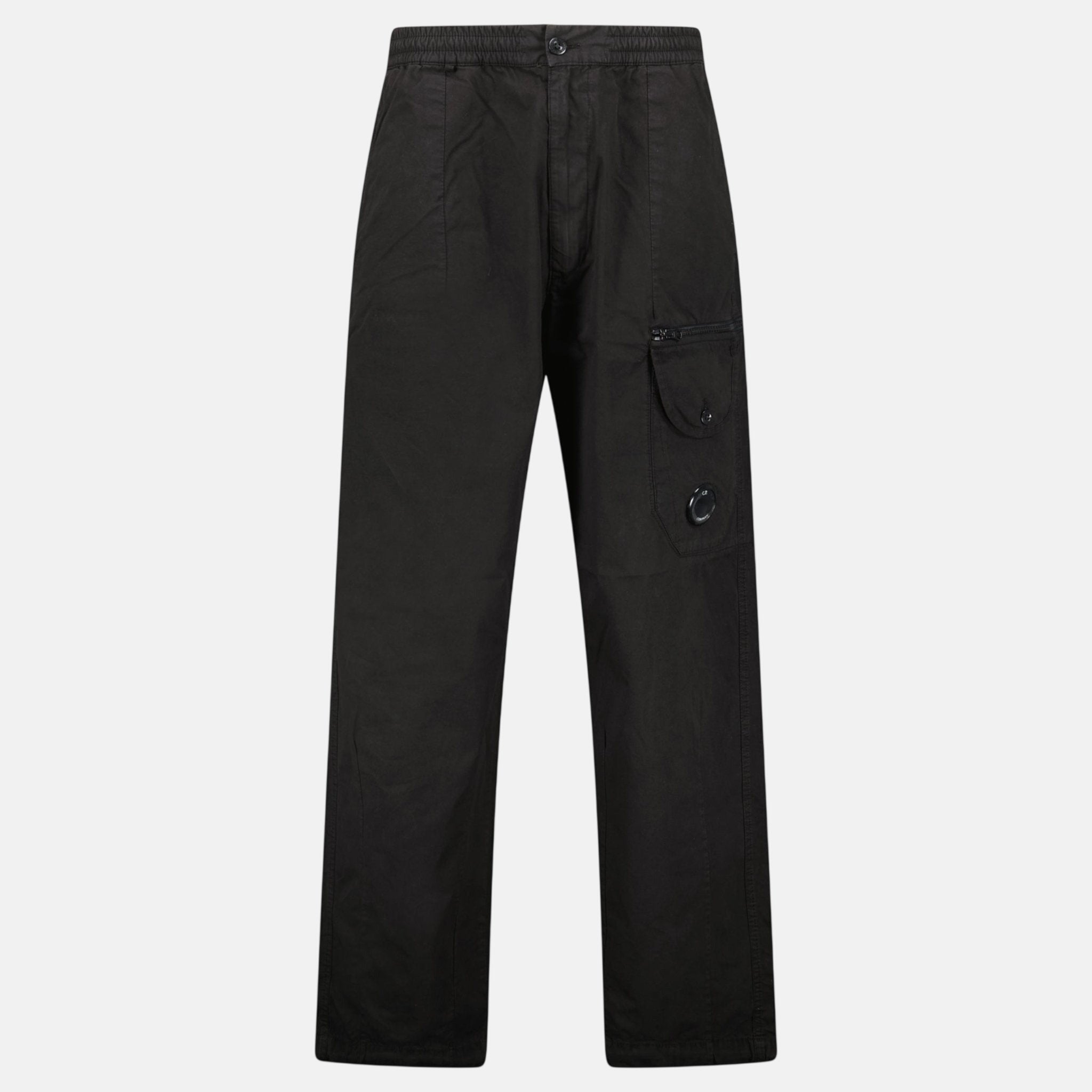CP Company Microreps Boxy Cargo Lens Pants Black - C32 - northern threads uk