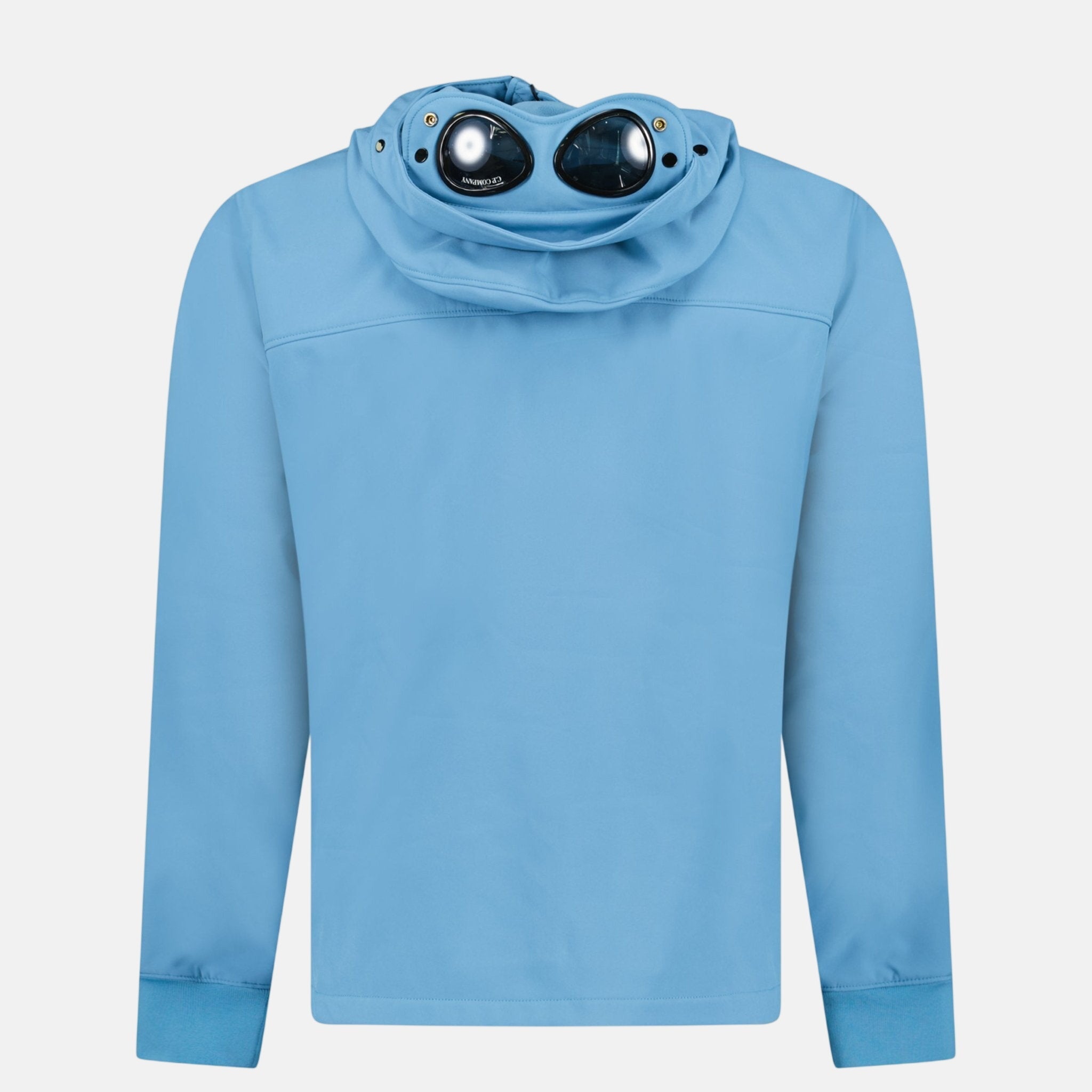 CP Company Shell - R Fleece Goggle Jacket Aegean Blue - sku-57918387585405 - northern threads uk