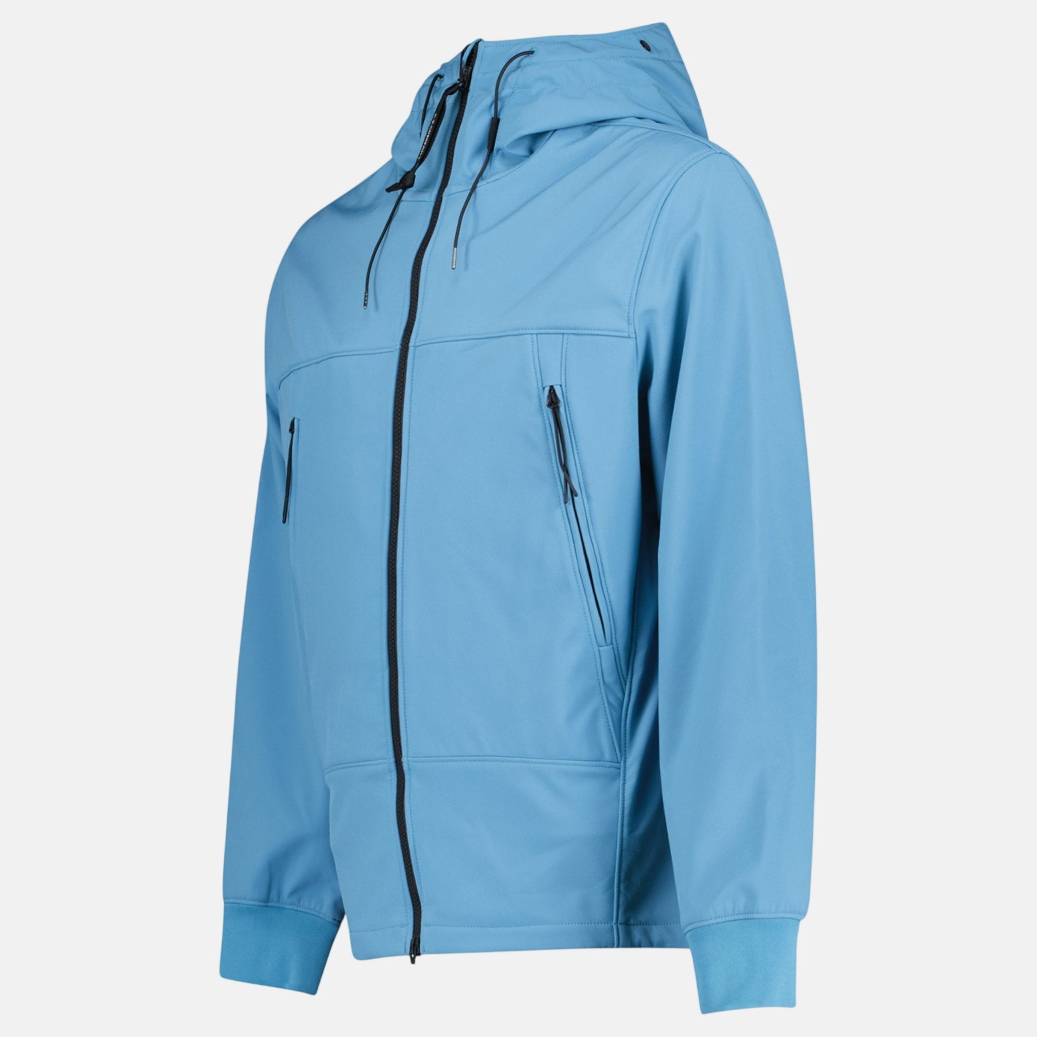 CP Company Shell - R Fleece Goggle Jacket Aegean Blue - sku-57918387585405 - northern threads uk