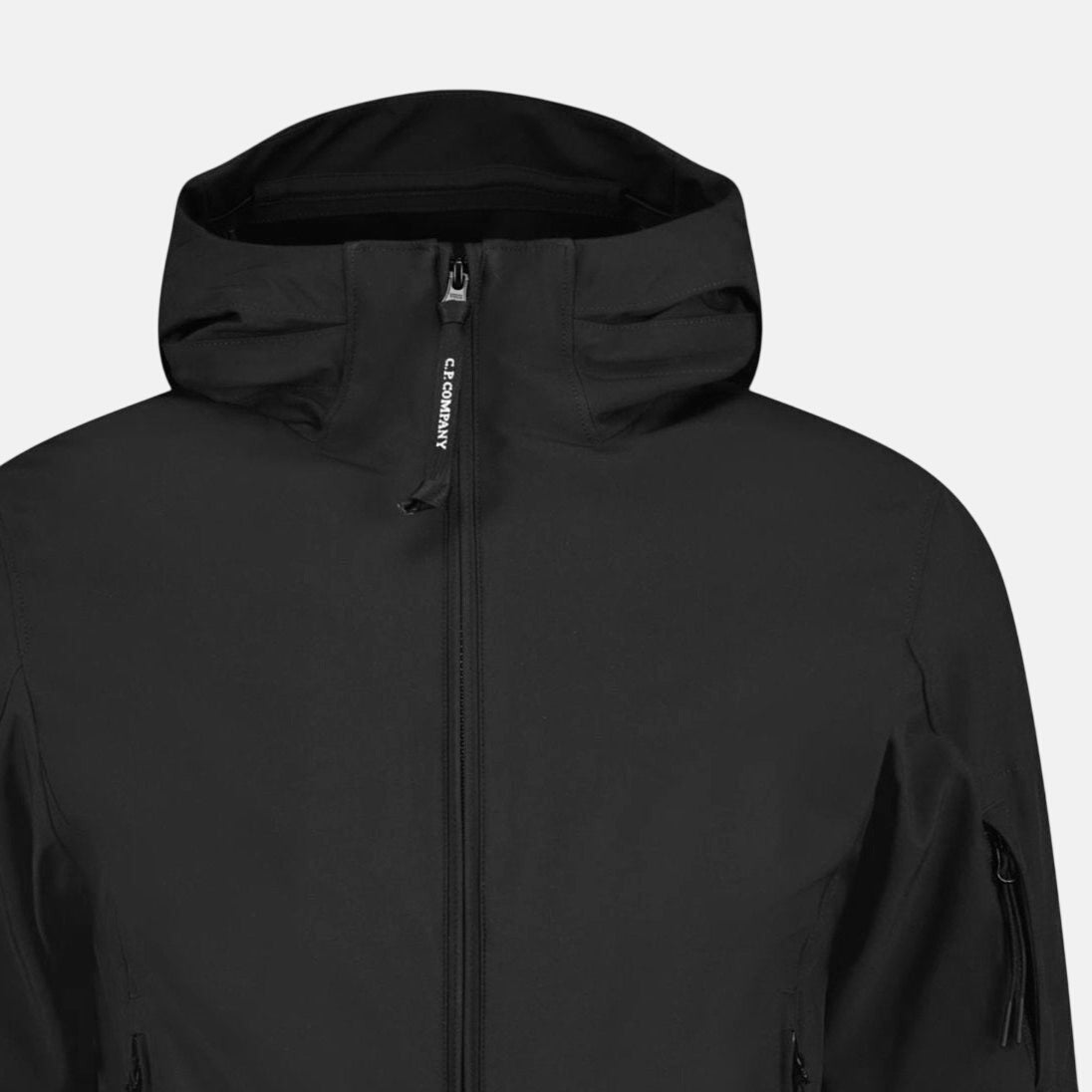CP Company Softshell Arm Lens Jacket Black - northern threads