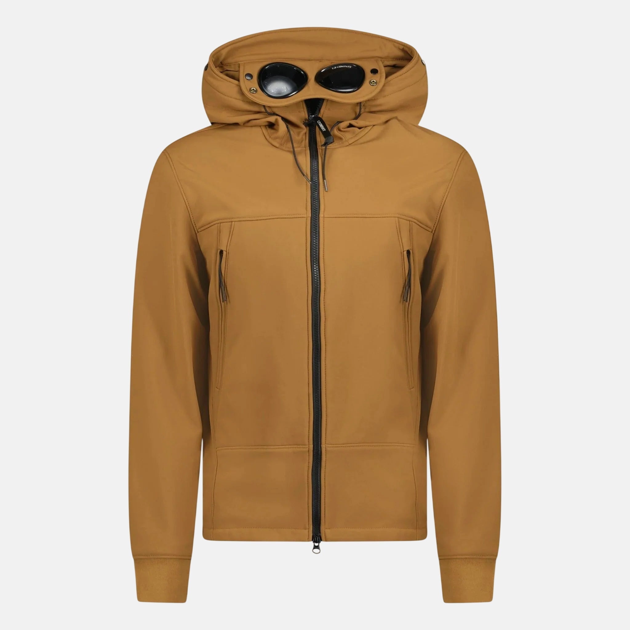 Buy CP Company Softshell Goggle Hood Jacket Brown