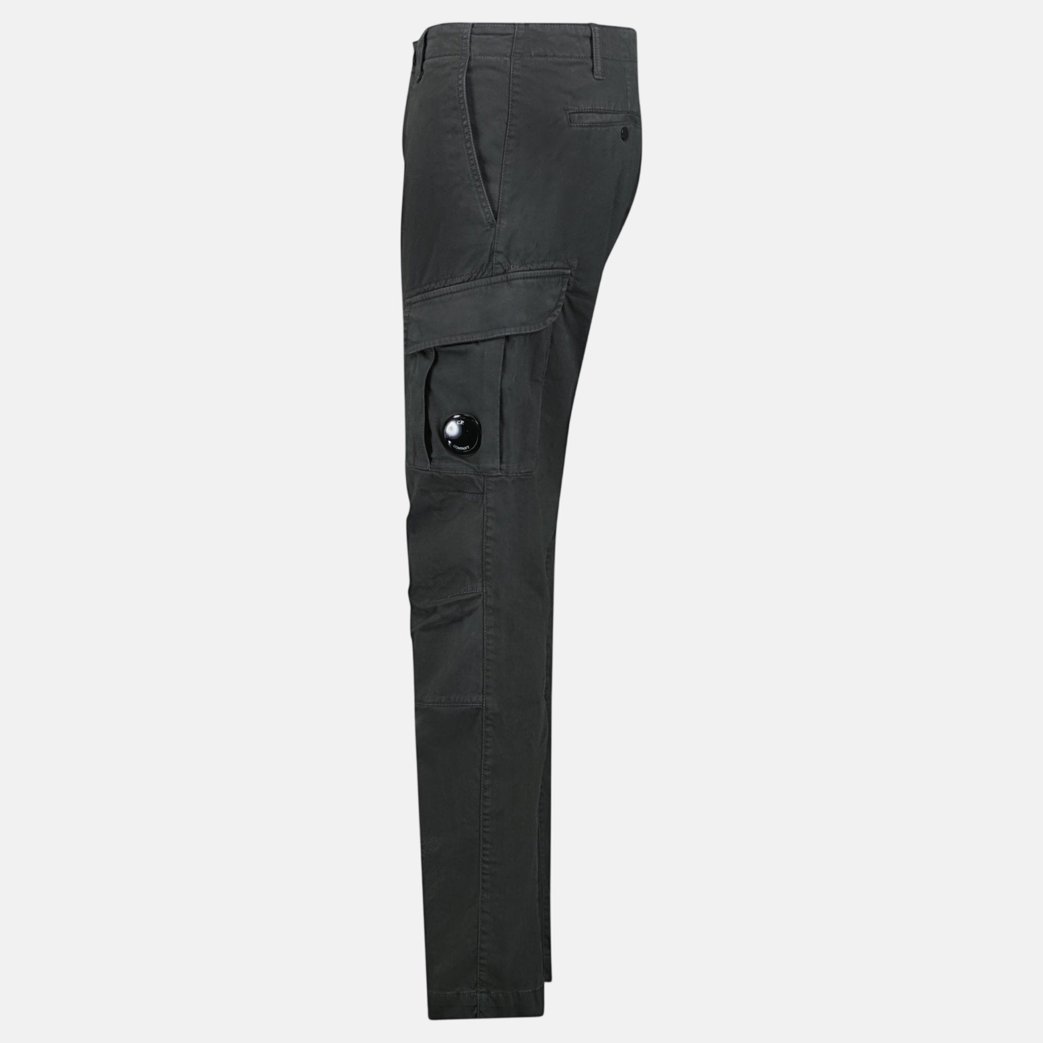 CP Company Stretch Sateen Cargo Lens Pants Grey - northern threads