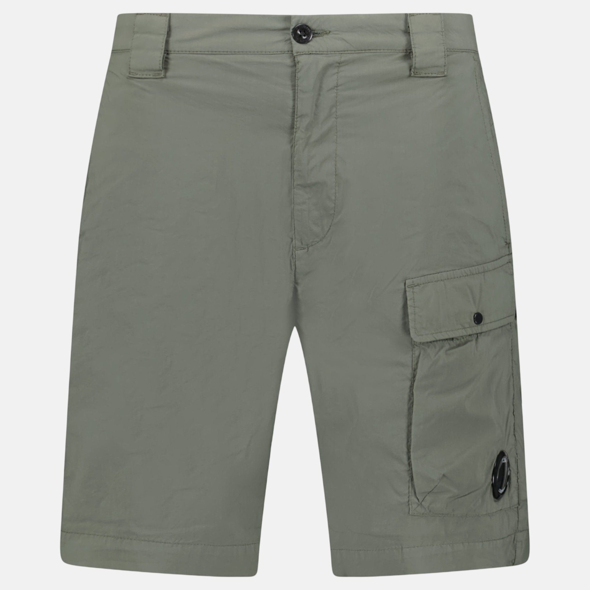 CP Company Stretch Sateen Cargo Shorts Ivy Green - A21 - northern threads uk