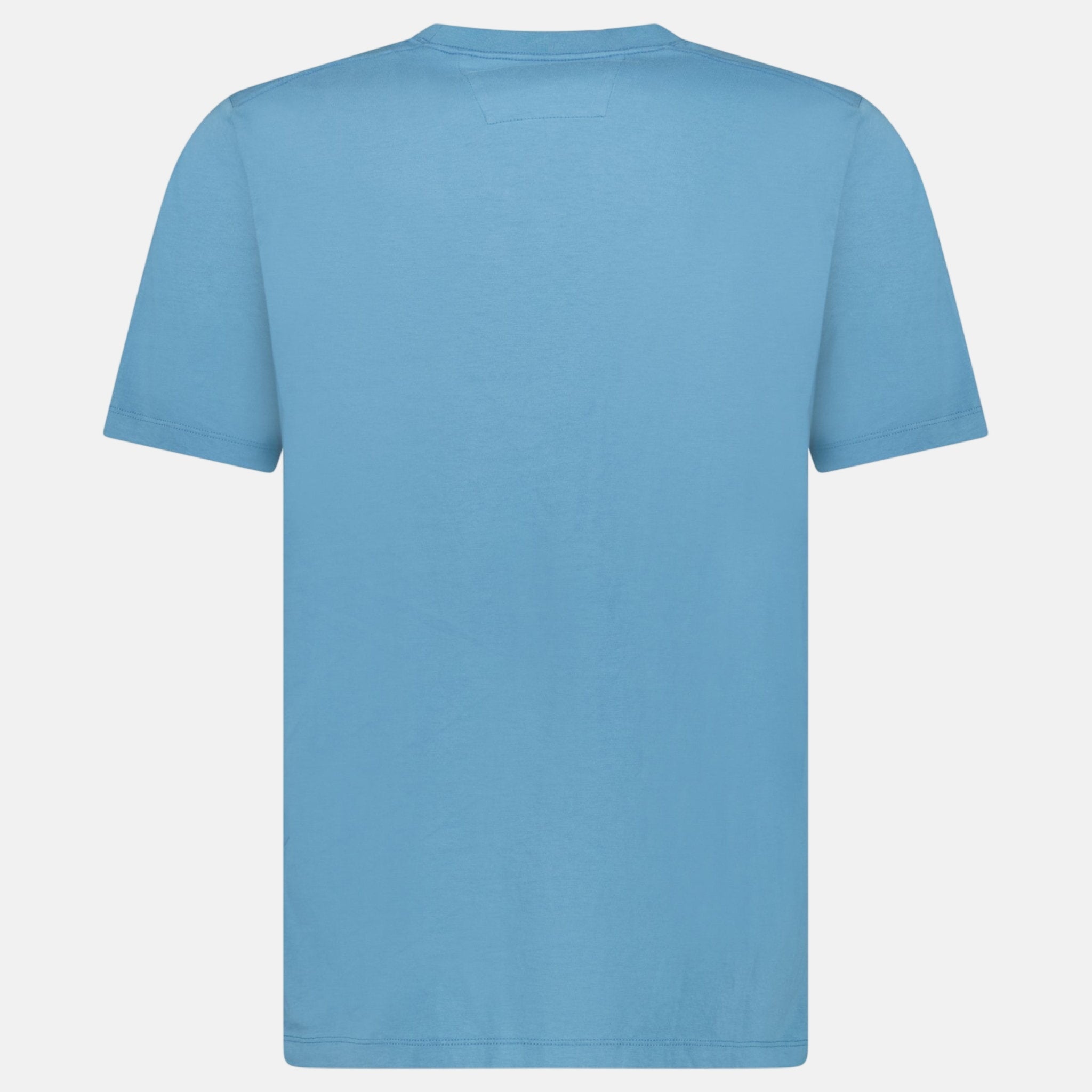 CP Company Text Logo T-Shirt Aegean Blue - C54 - northern threads uk