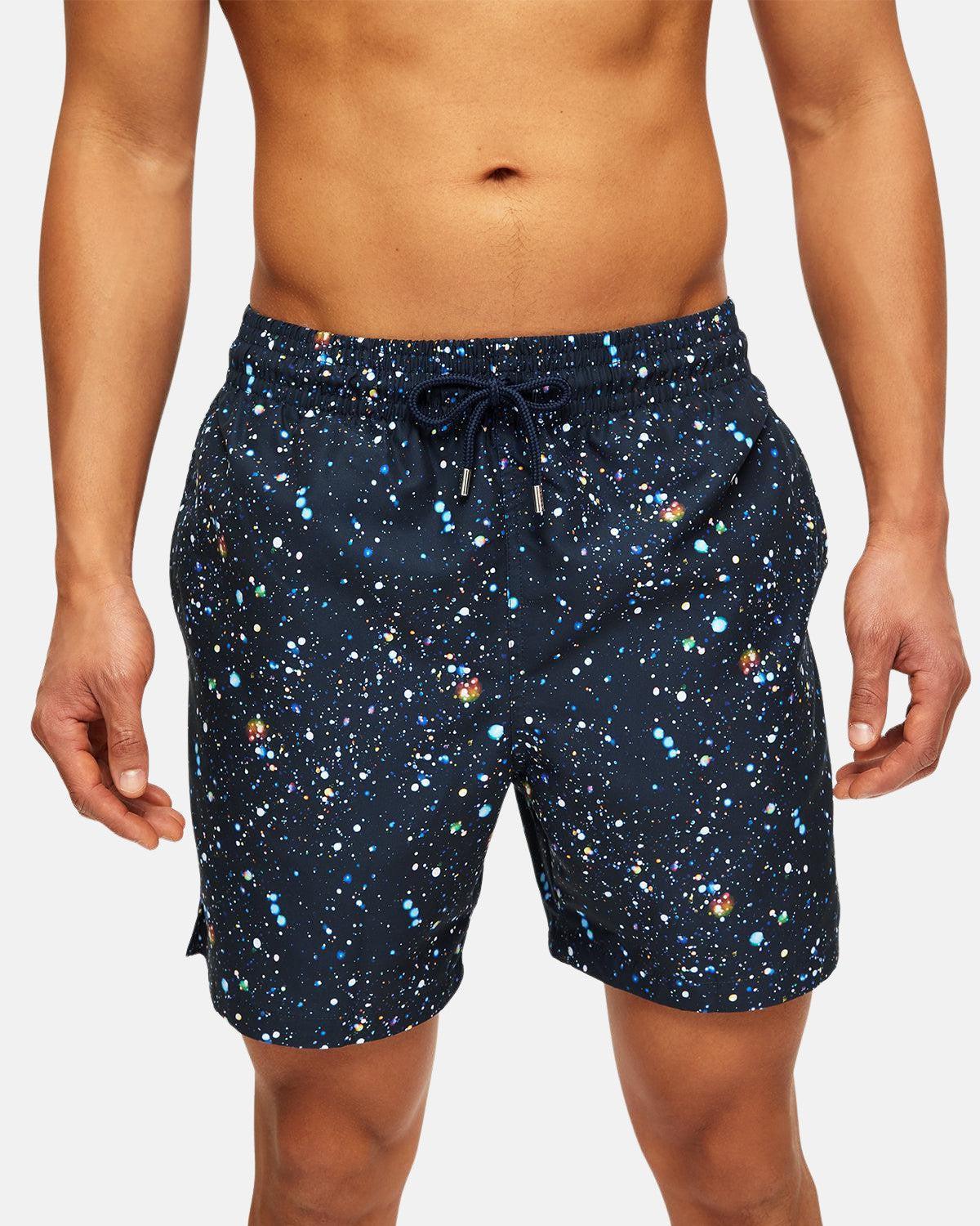 DEREK ROSE MAUI 36 SWIM SHORTS NAVY - northern threads