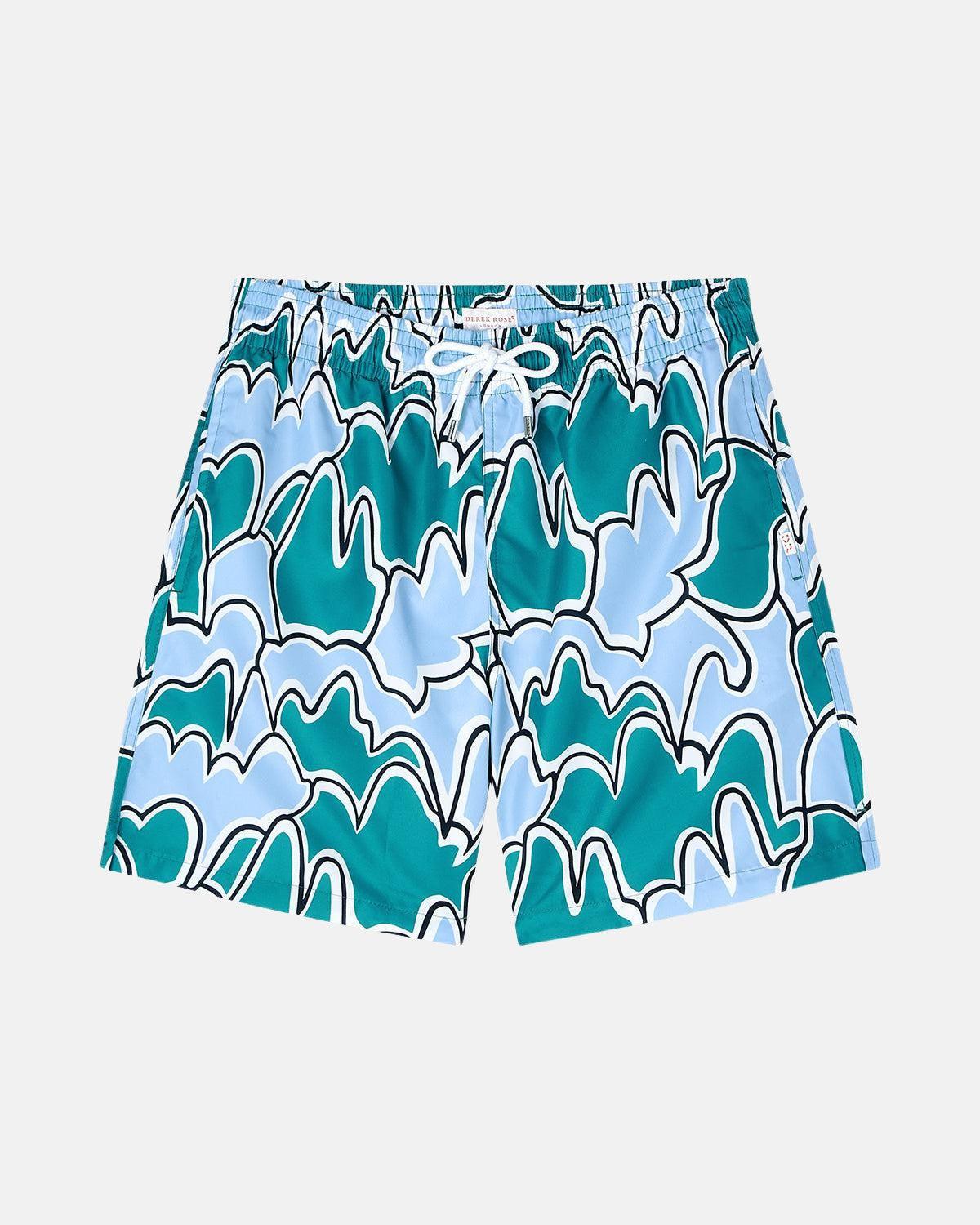 DEREK ROSE MAUI 45 SWIM SHORTS MULTI - DEREK-ROSE-9761-MAUI045MUL-S - northern threads uk