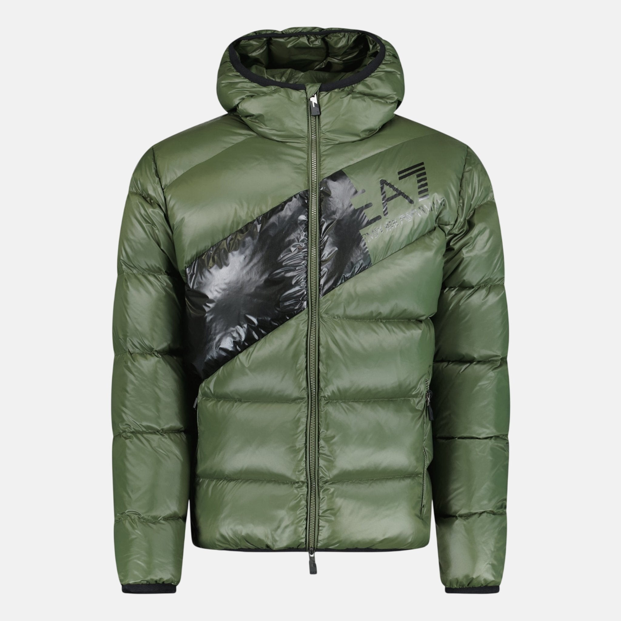 Emporio Armani Down Padded Puffer Jacket Forest Night Green - sku-48329980969238 - northern threads uk