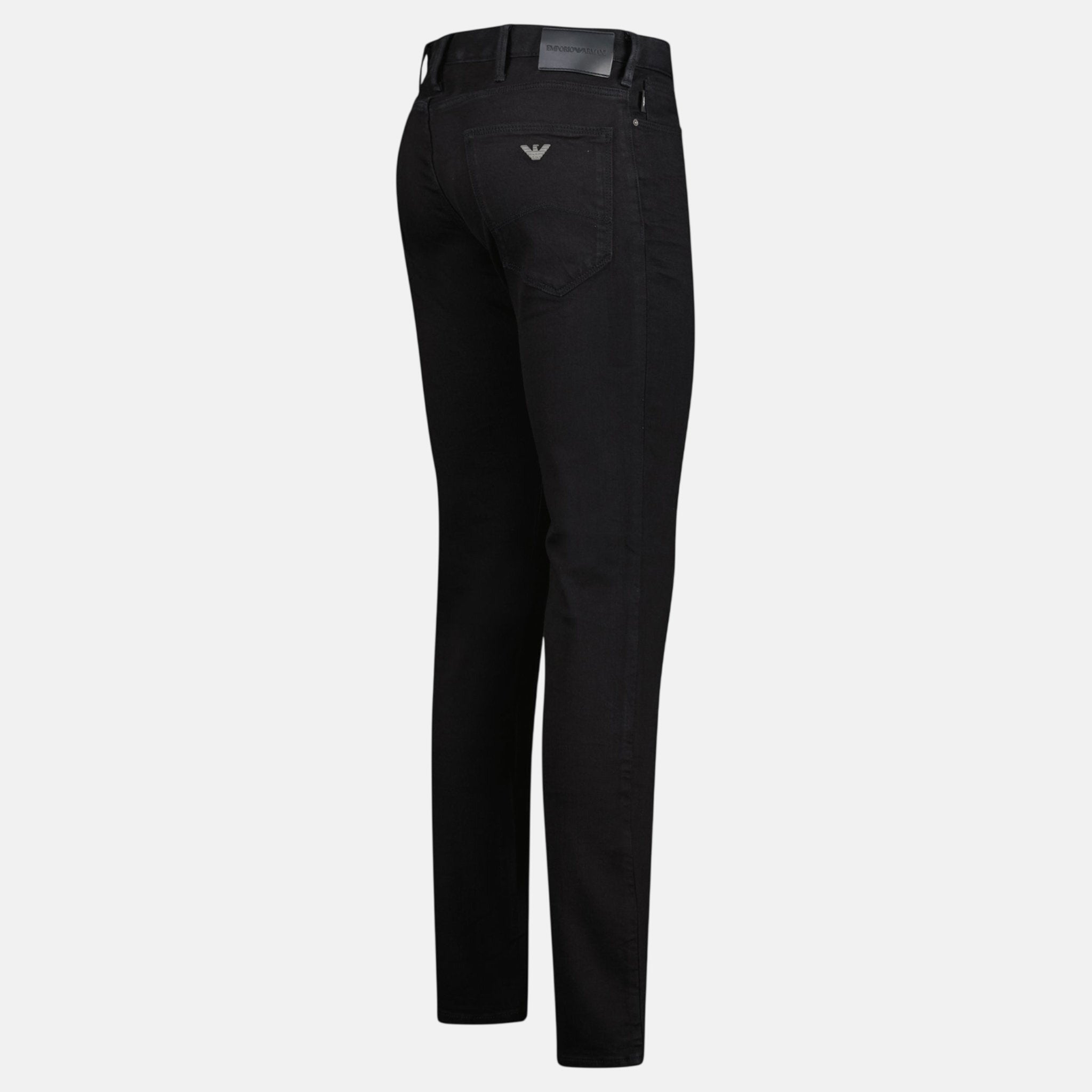 Emporio Armani J06 Slim Fit 5 Pocket Jeans Black - northern threads