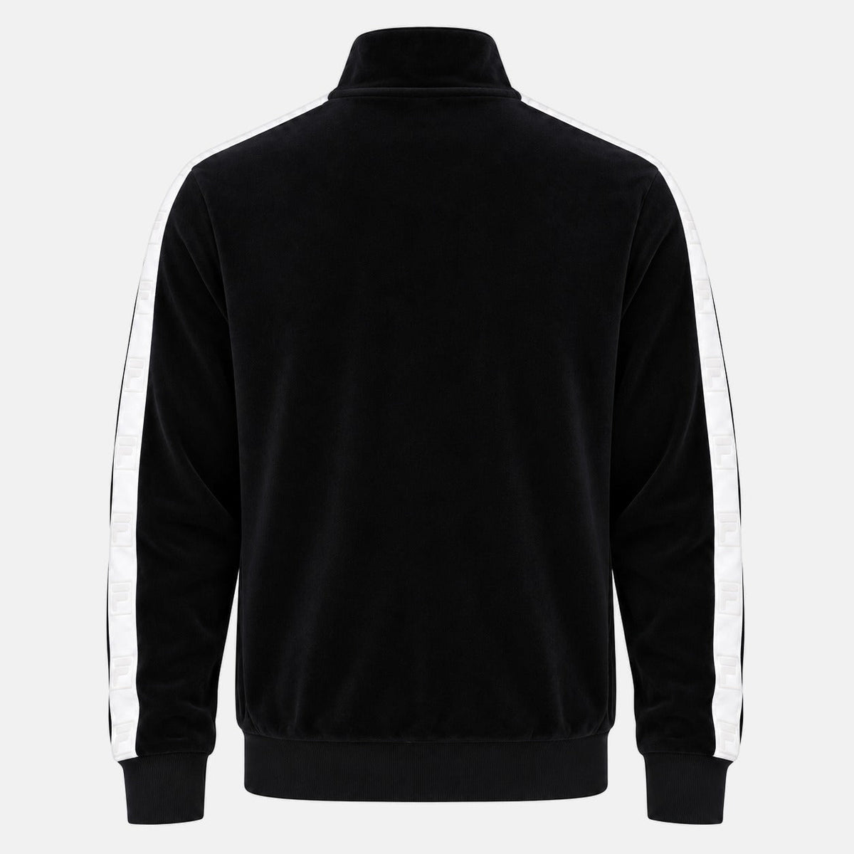 Fila Gold Bosco Velour Track Top Jacket Black | Northern Threads Designer Menswear