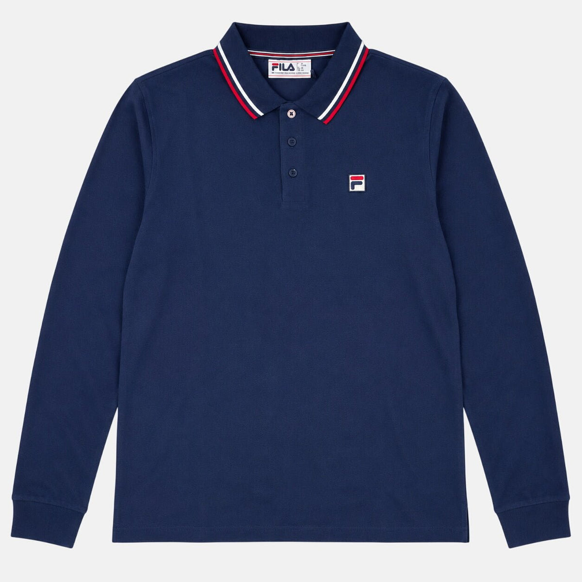 Fila Monte Tipped Collar Polo Shirt Fila Navy/Fila Red/White | Northern Threads Designer Menswear