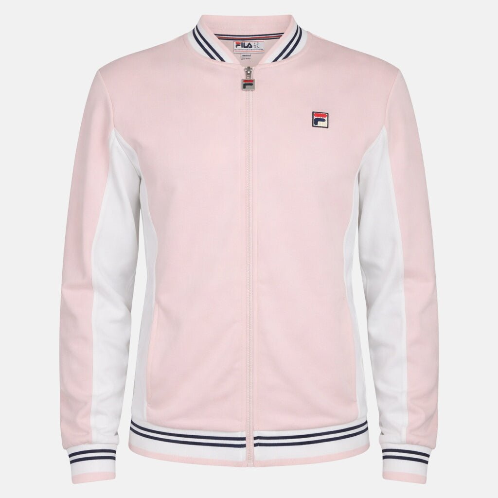 Fila Settanta Baseball Track Top Jacket Pale Lilac/White/Fila Navy | Northern Threads Designer Menswear