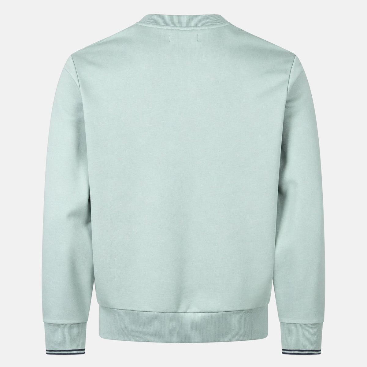 Fred Perry Crew Neck Sweatshirt Silver Blue/Dark Airforce | Northern Threads Designer Menswear
