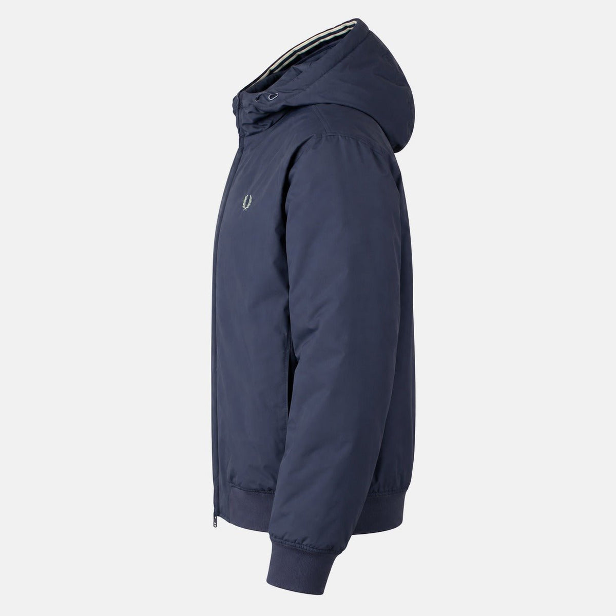 Fred Perry Hooded Brentham Jacket Dark Airforce | Northern Threads Designer Menswear