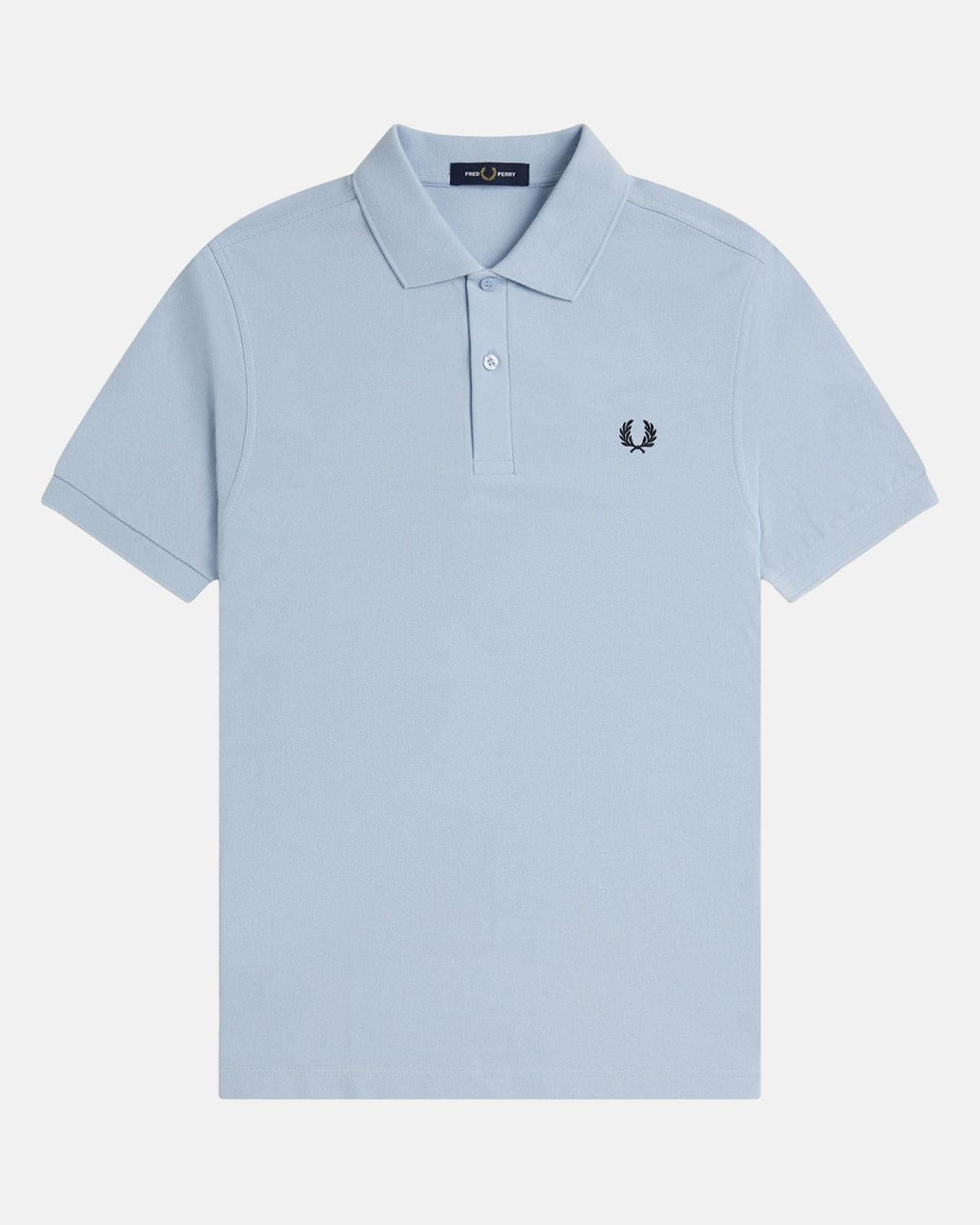 FRED PERRY M6000 POLO SHIRT LIGHT SMOKE NAVY - FRED-PERRY-M6000-Y69-S - northern threads uk