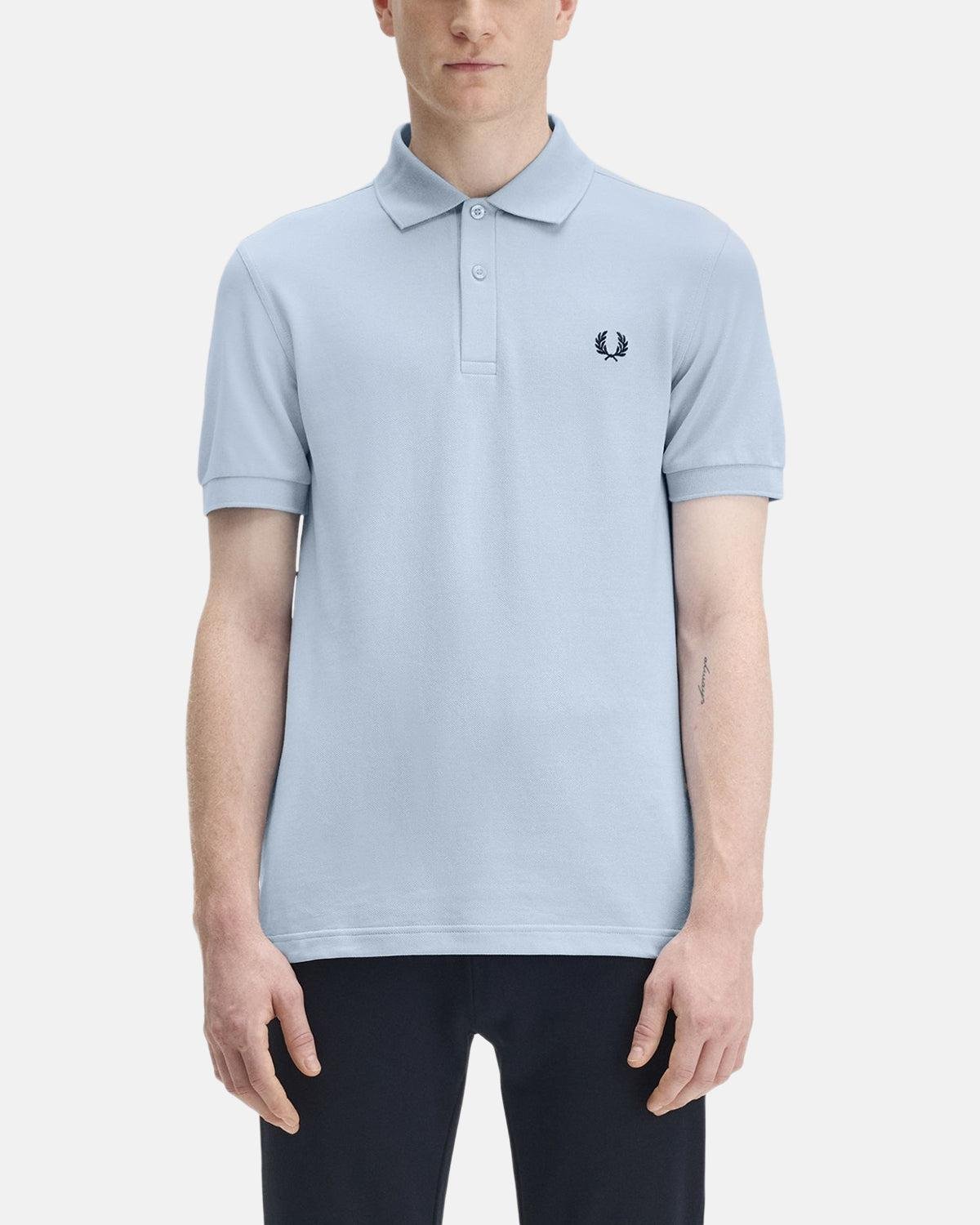 FRED PERRY M6000 POLO SHIRT LIGHT SMOKE NAVY - northern threads