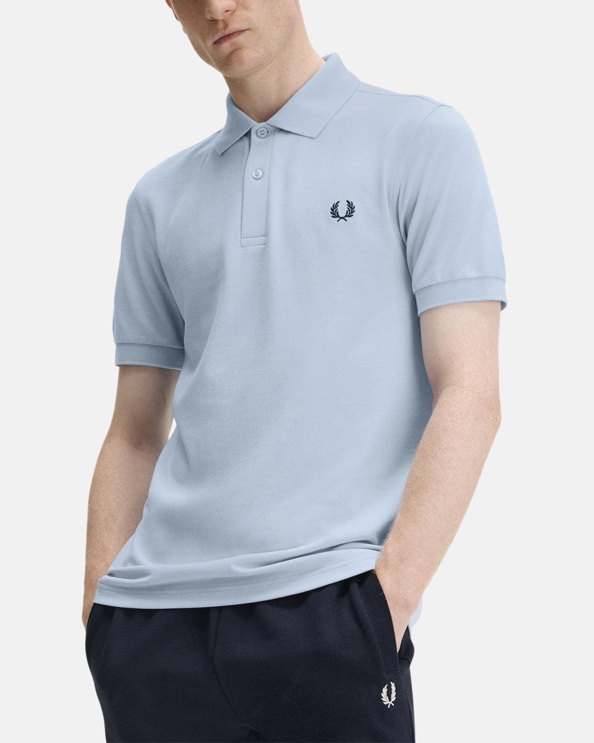 FRED PERRY M6000 POLO SHIRT LIGHT SMOKE NAVY - northern threads