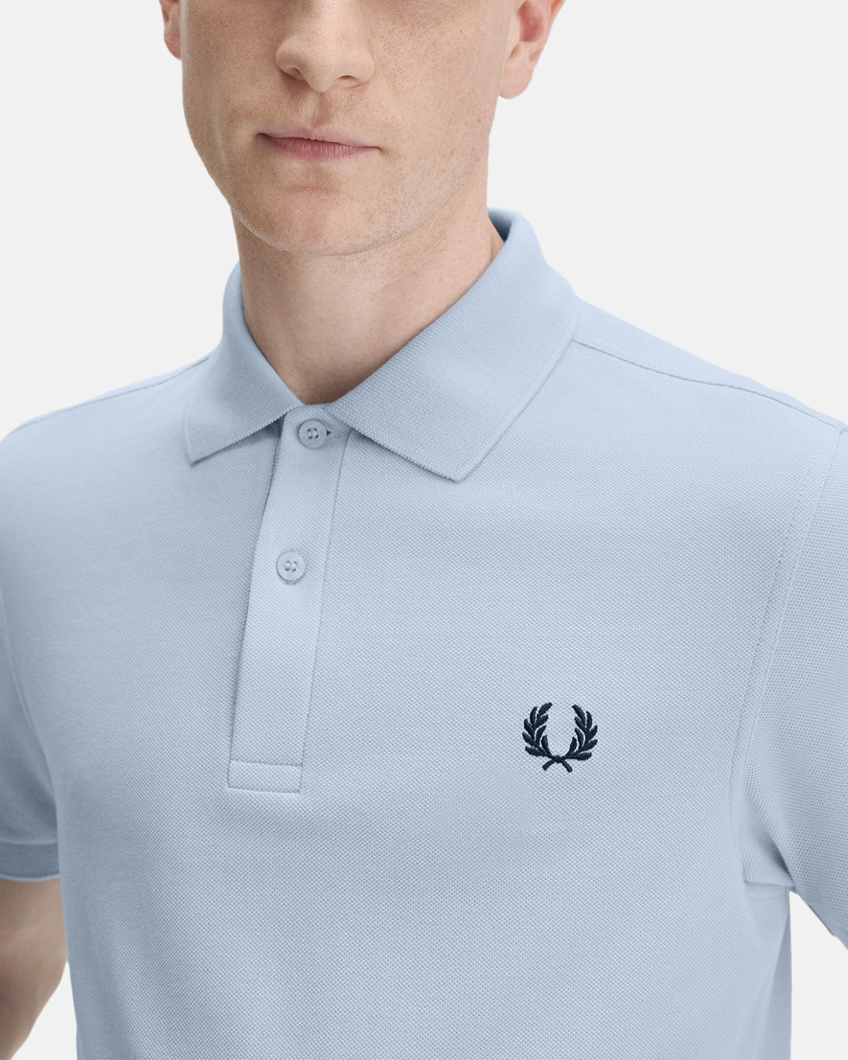 FRED PERRY M6000 POLO SHIRT LIGHT SMOKE NAVY - northern threads