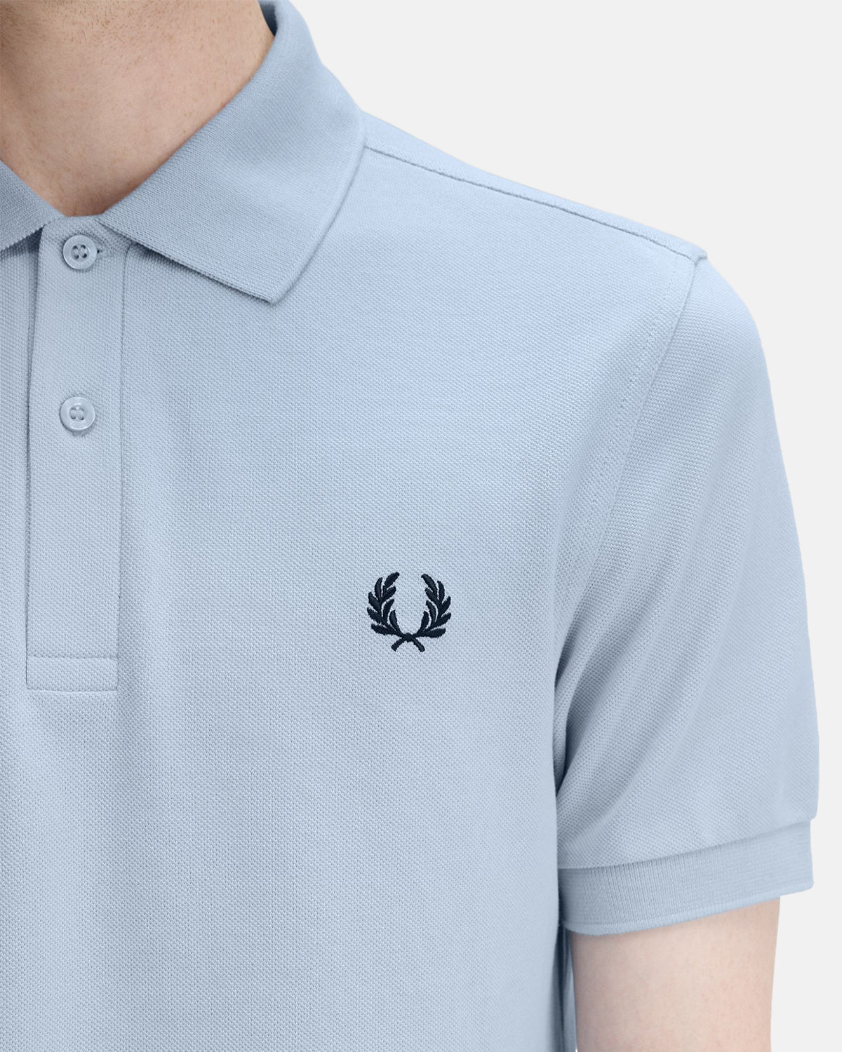 FRED PERRY M6000 POLO SHIRT LIGHT SMOKE NAVY - northern threads